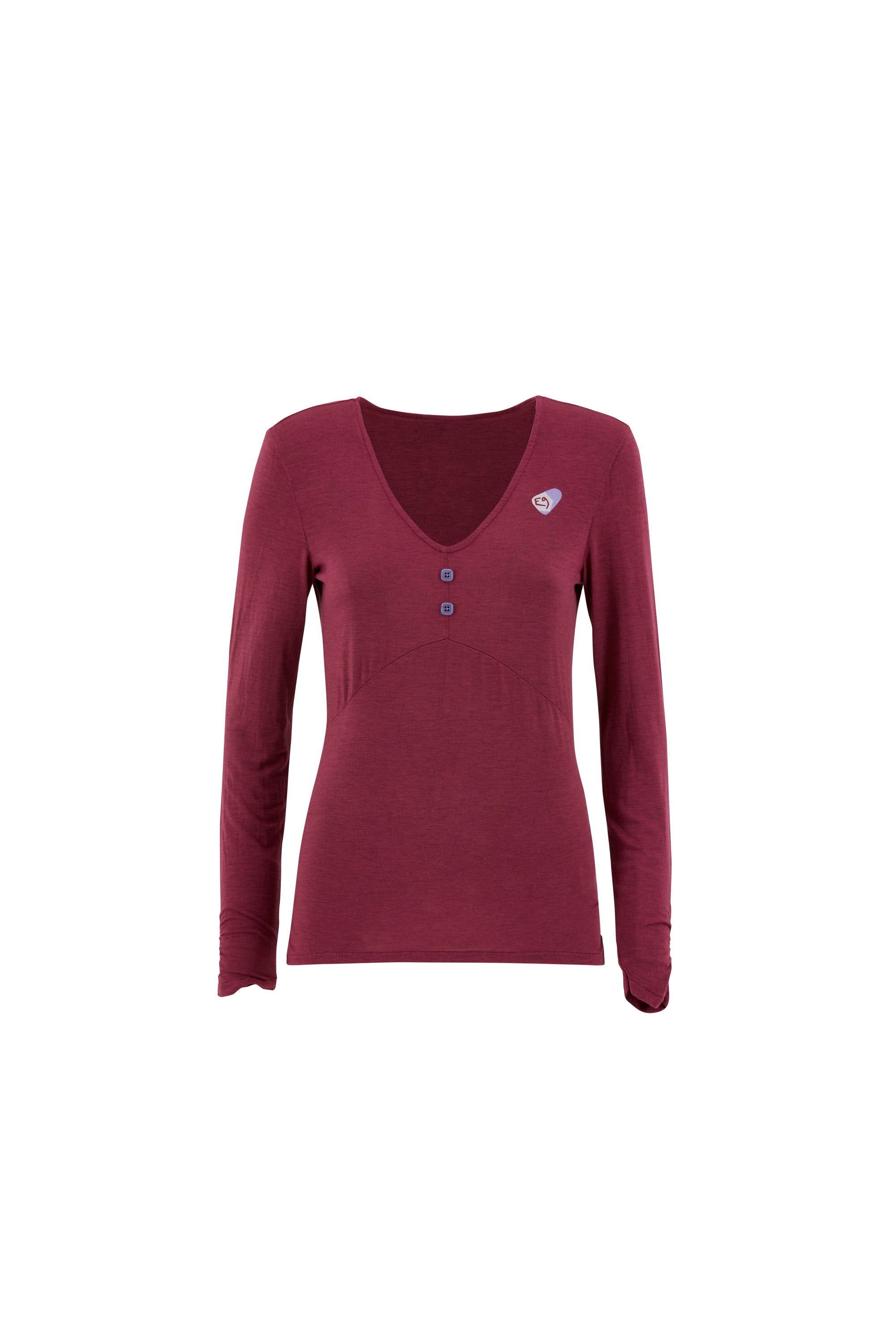 e9-lia2-langarmshirt-royal-blue-modal-v-ausschnitt image 5
