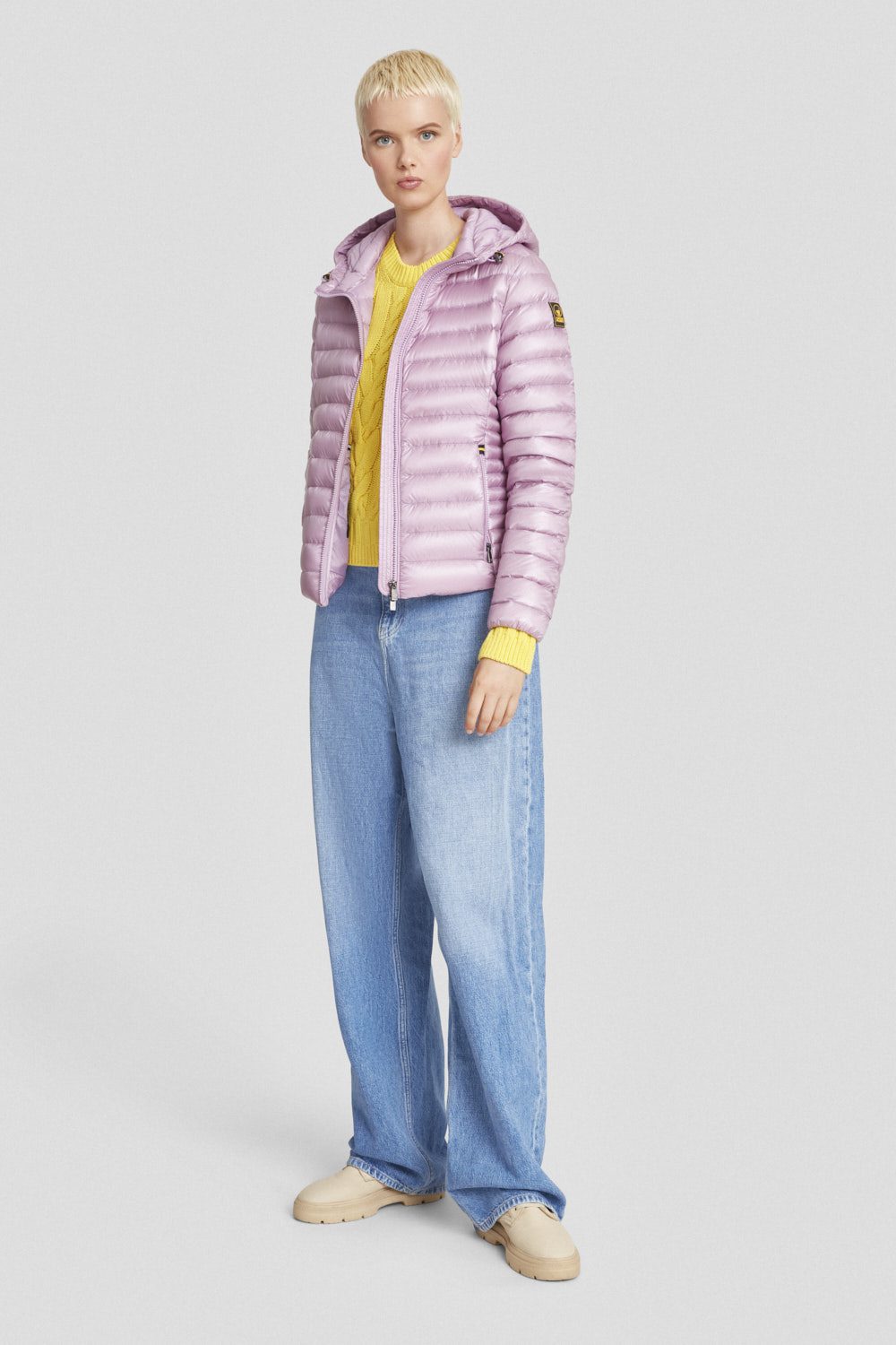 ciesse-piumini-daunenjacke-lila-mit-kapuze-leicht-800-fill image 1