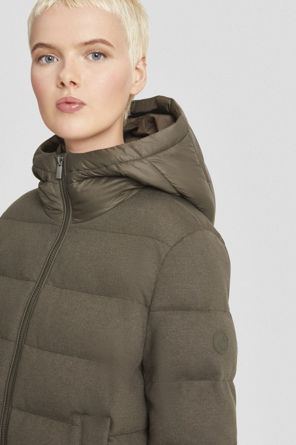 ciesse-outdoor-giacche-leggere-jacke-oliv-kapuze-nylon image 3