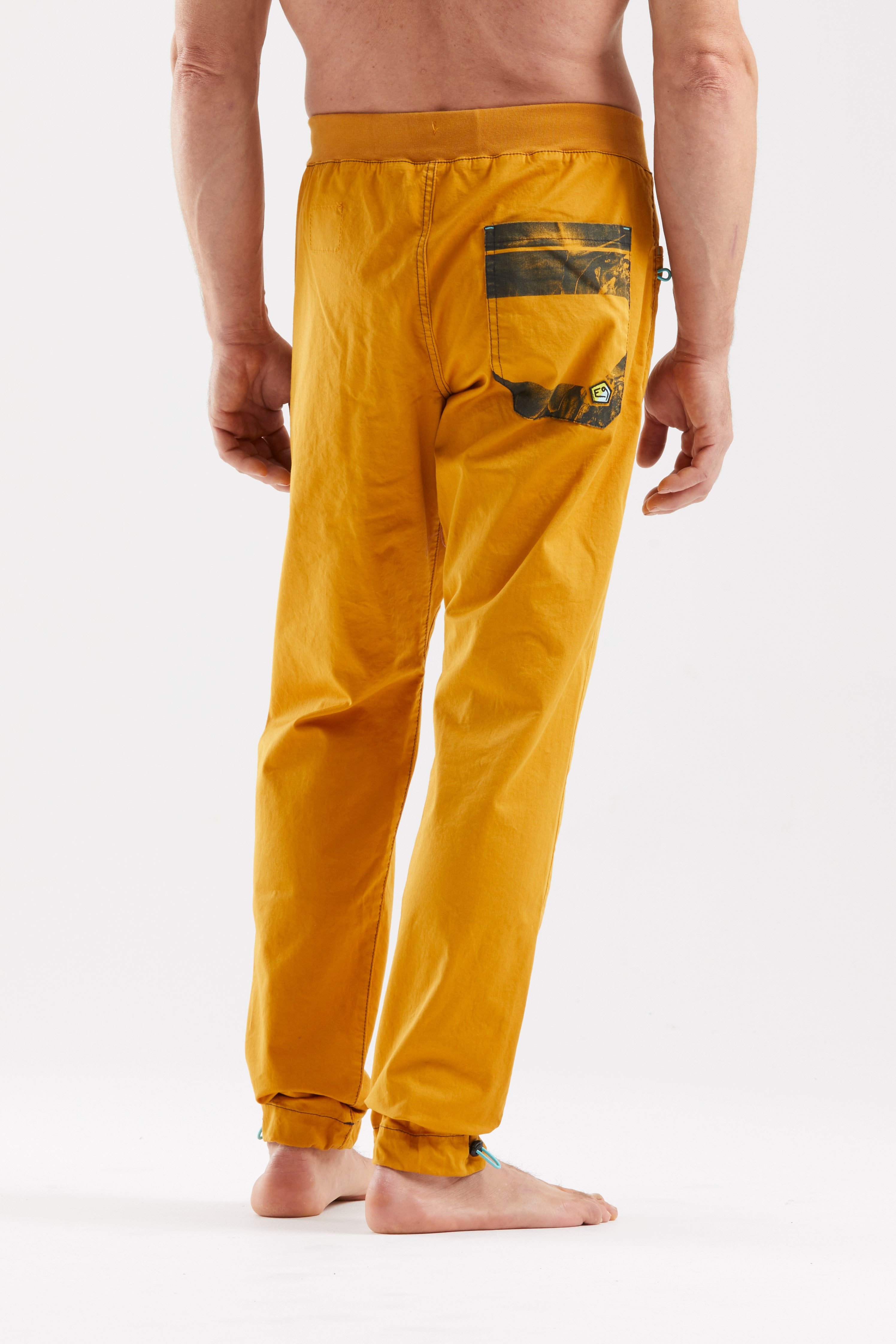 e9-pit-kletterhose-curry-bio-baumwolle-slim-fit image 2