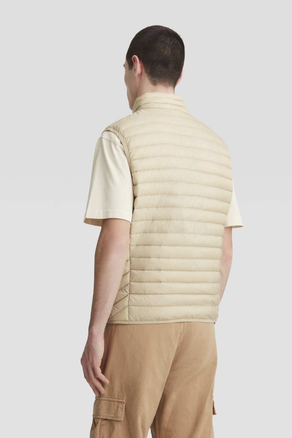 ciesse-outdoor-daunenweste-beige-rmellos-echte-daunen image 6