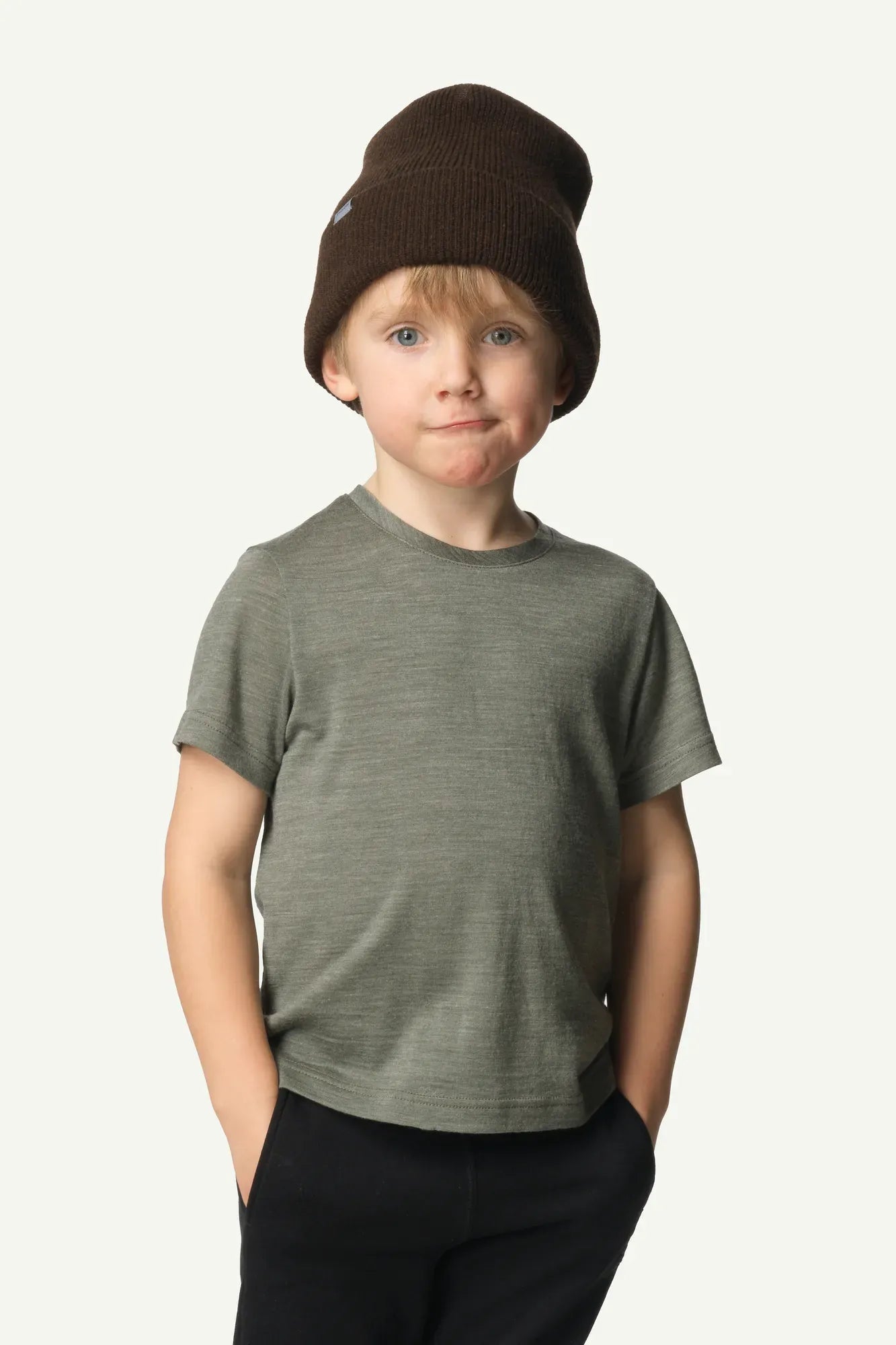 houdini-activist-kinder-t-shirt-deep-sea-blue-merino image 5