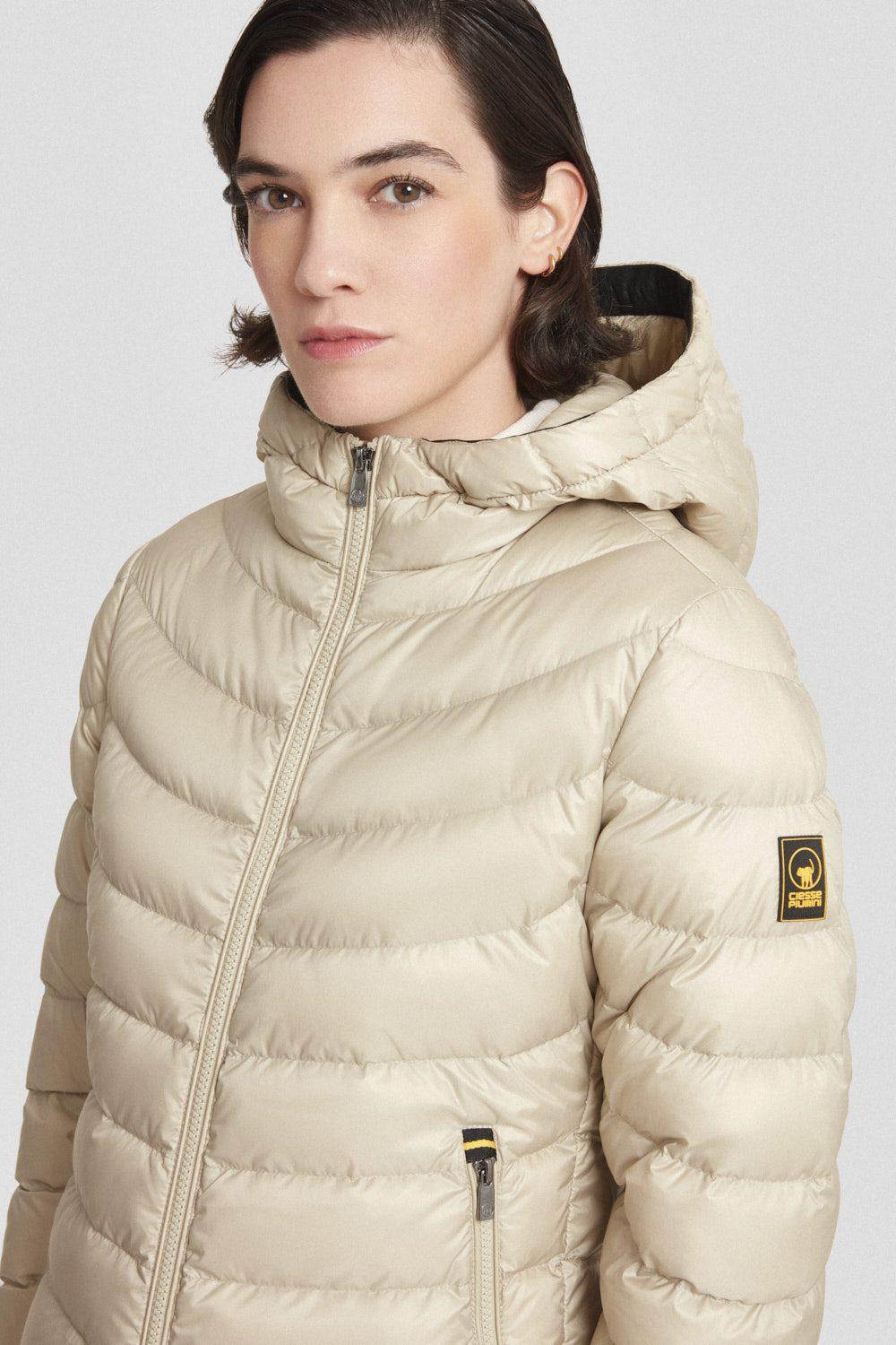 ciesse-outdoor-daunenjacke-braun-leicht-800fp-kapuze image 2