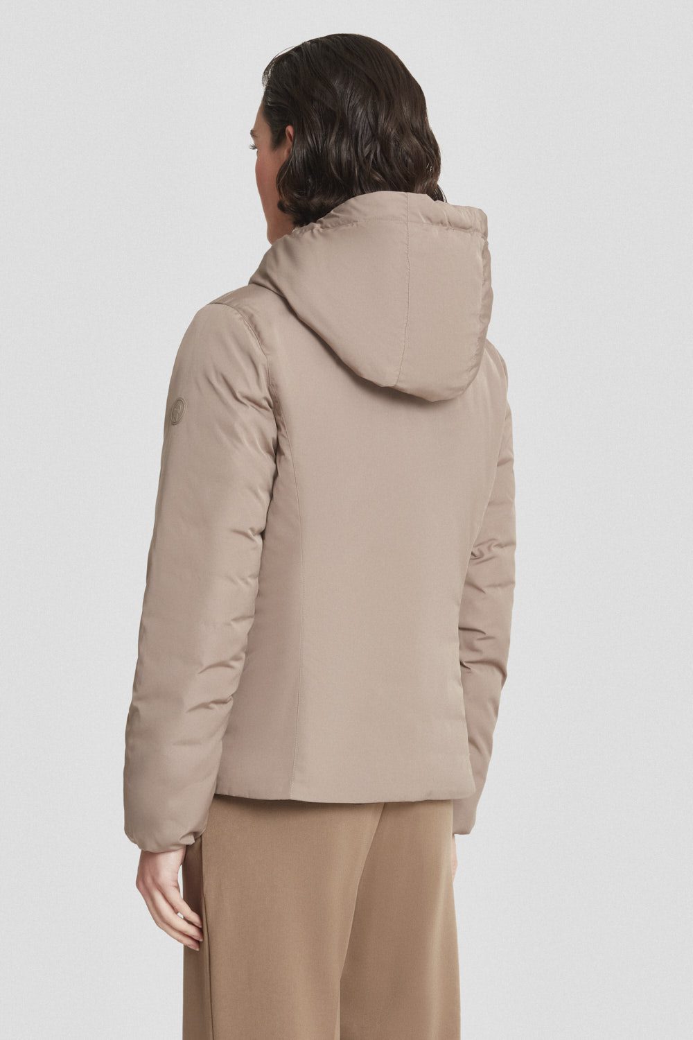 ciesse-outdoor-wende-daunenjacke-braun-kurz-reversibel image 4