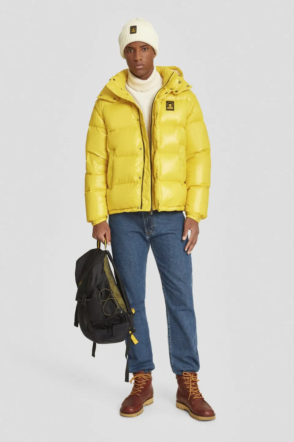 ciesse-outdoor-piumini-daunenjacke-gelb-kapuze-abnehmbar image 1