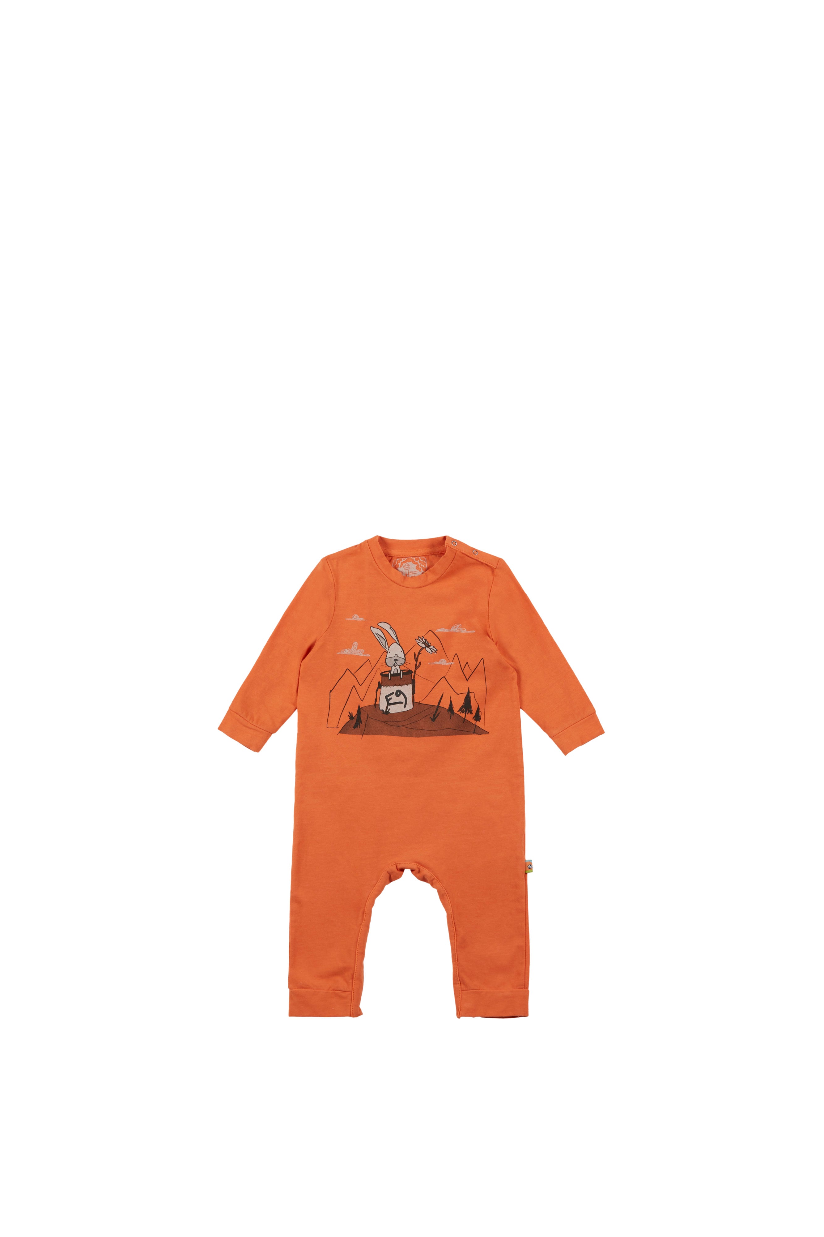 e9-bunny-baby-jumpsuit-bio-baumwolle-saffron-9-12m image 4