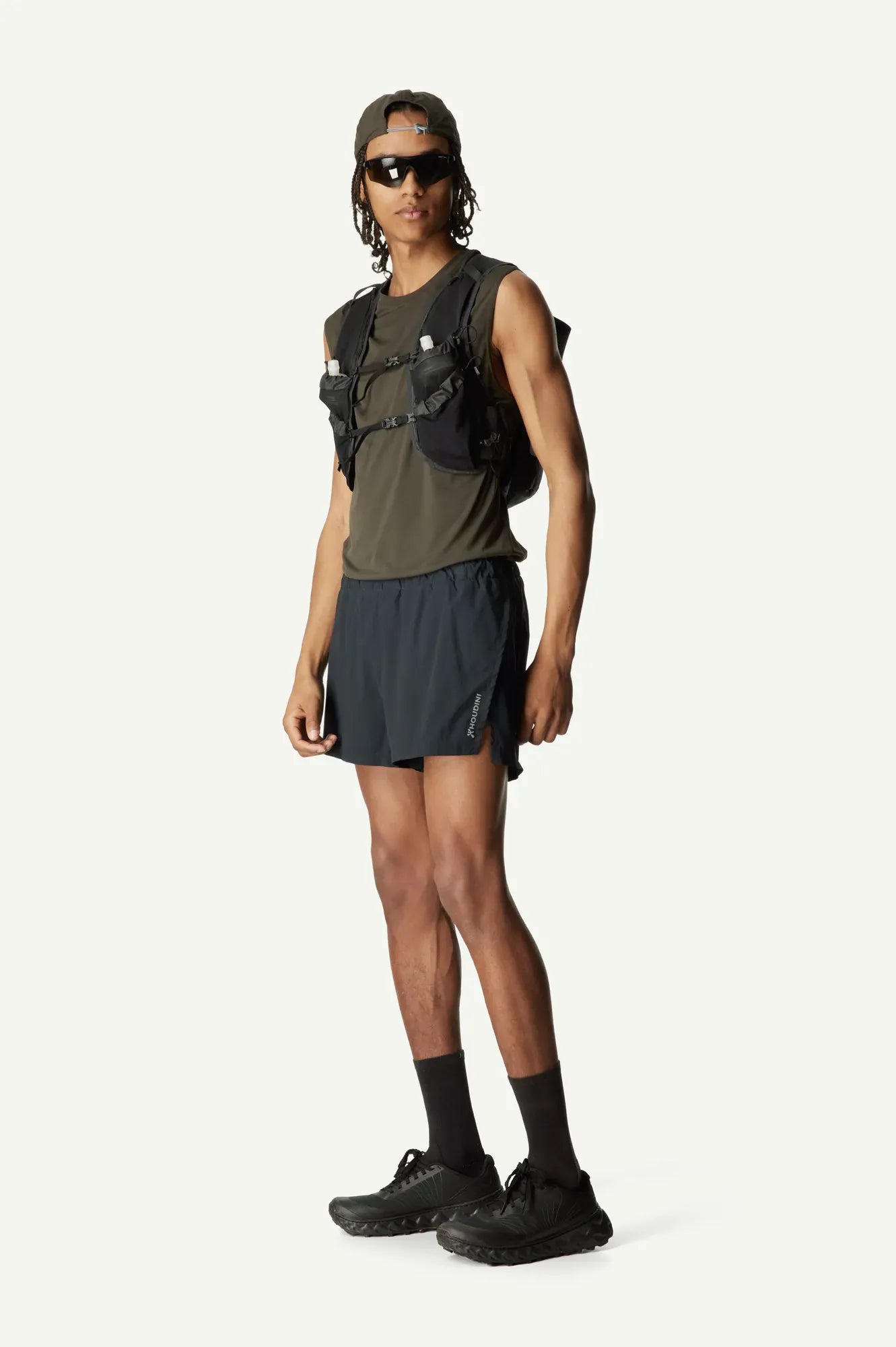 houdini-pace-m-s-pace-split-shorts-true-black-laufshorts image 1