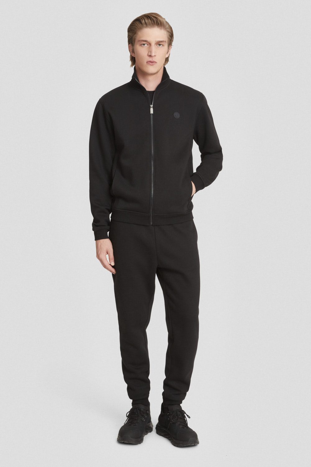 ciesse-felpe-sweatjacke-schwarz-baumwolle-zip image 2