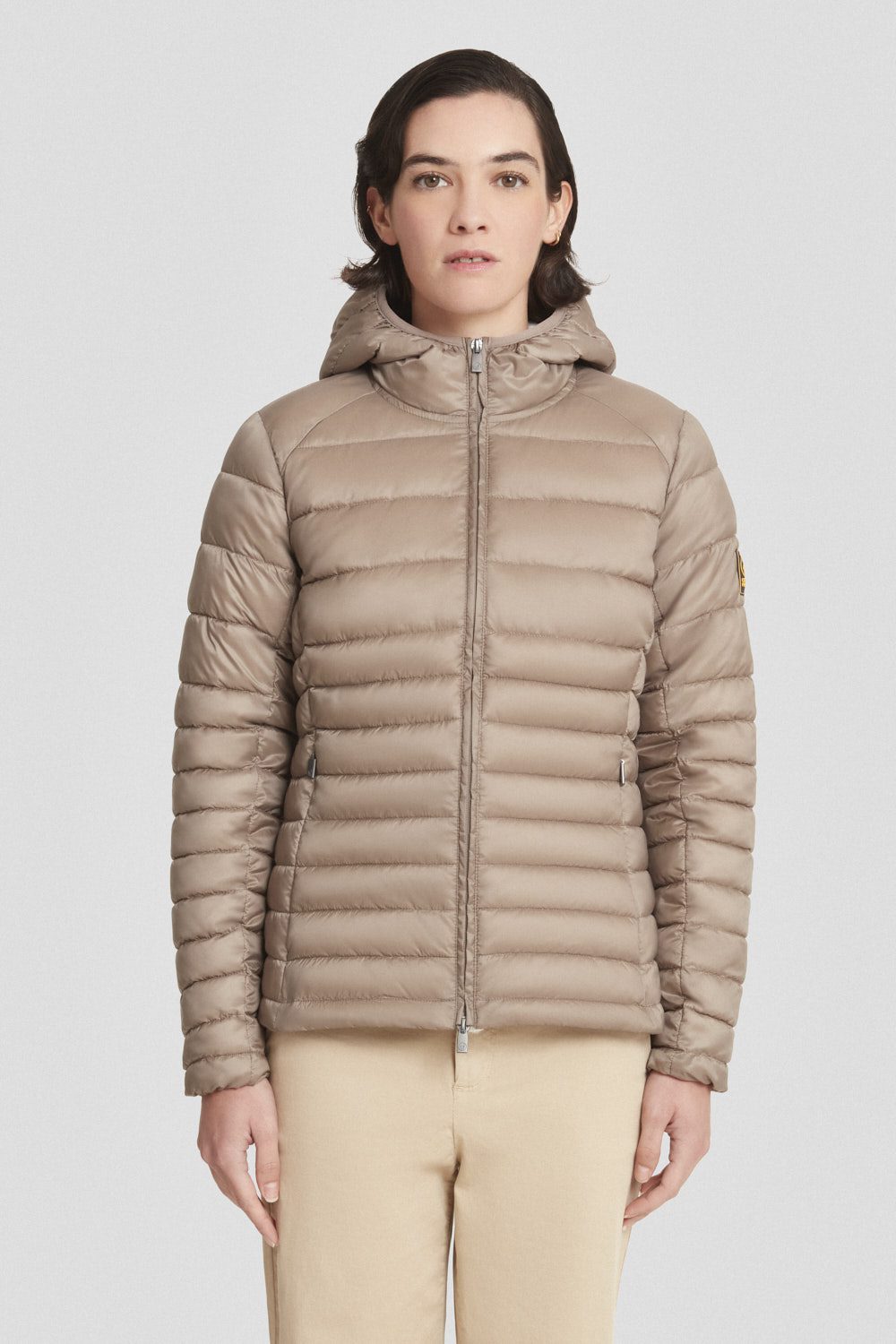 ciesse-outdoor-daunenjacke-kurz-braun-steppjacke-dwr image 2