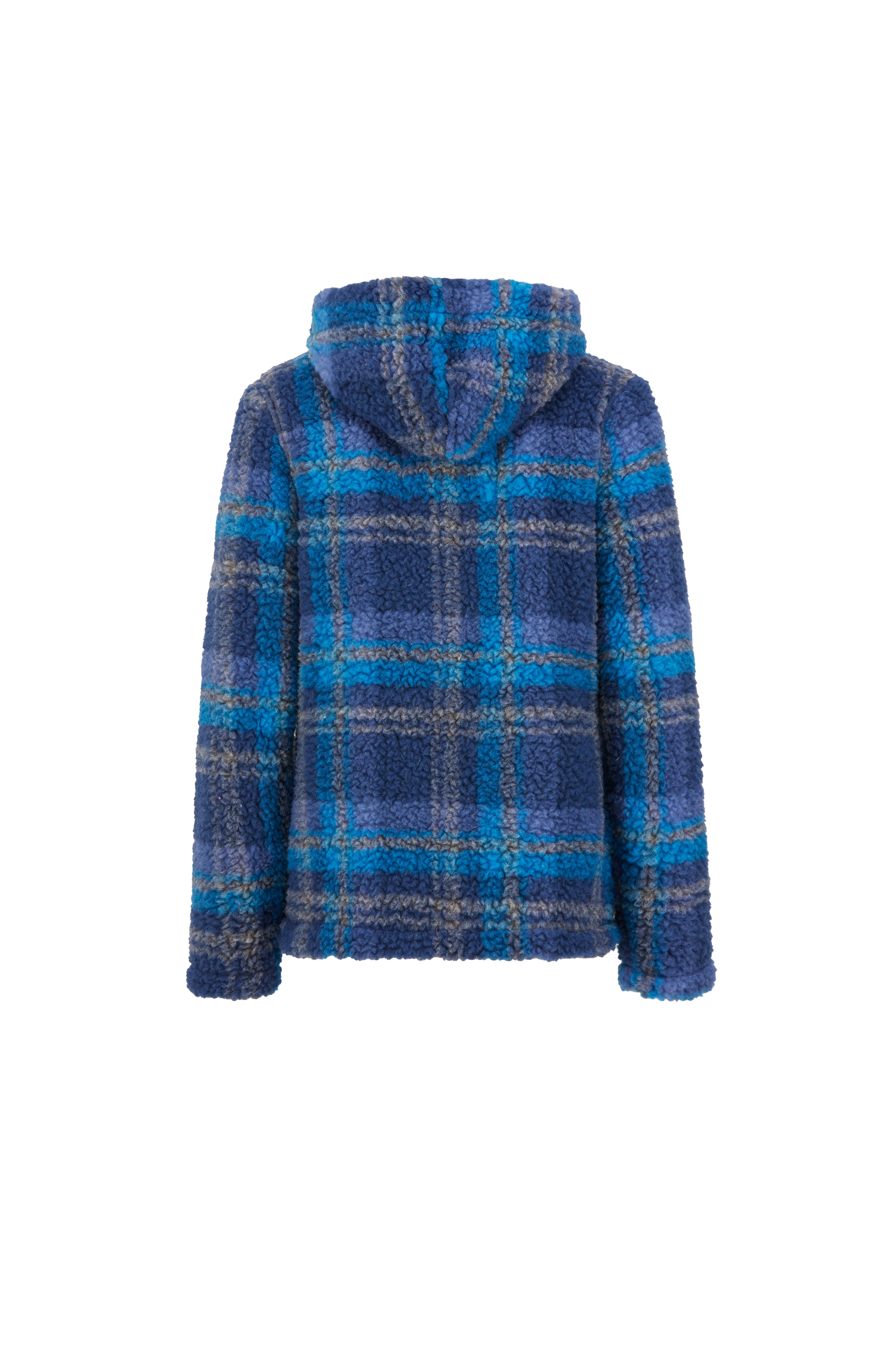 e9-anais-fleecejacke-fuxia-tartan-kariert-recycling-wolle image 5