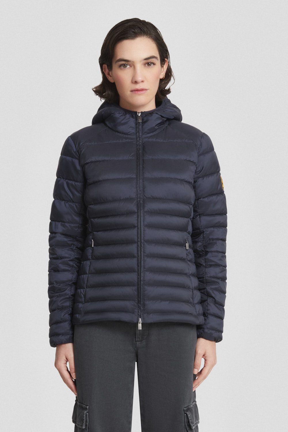 ciesse-piumini-winterjacke-kurz-schwarz-recycelt-mit-kapuze image 2