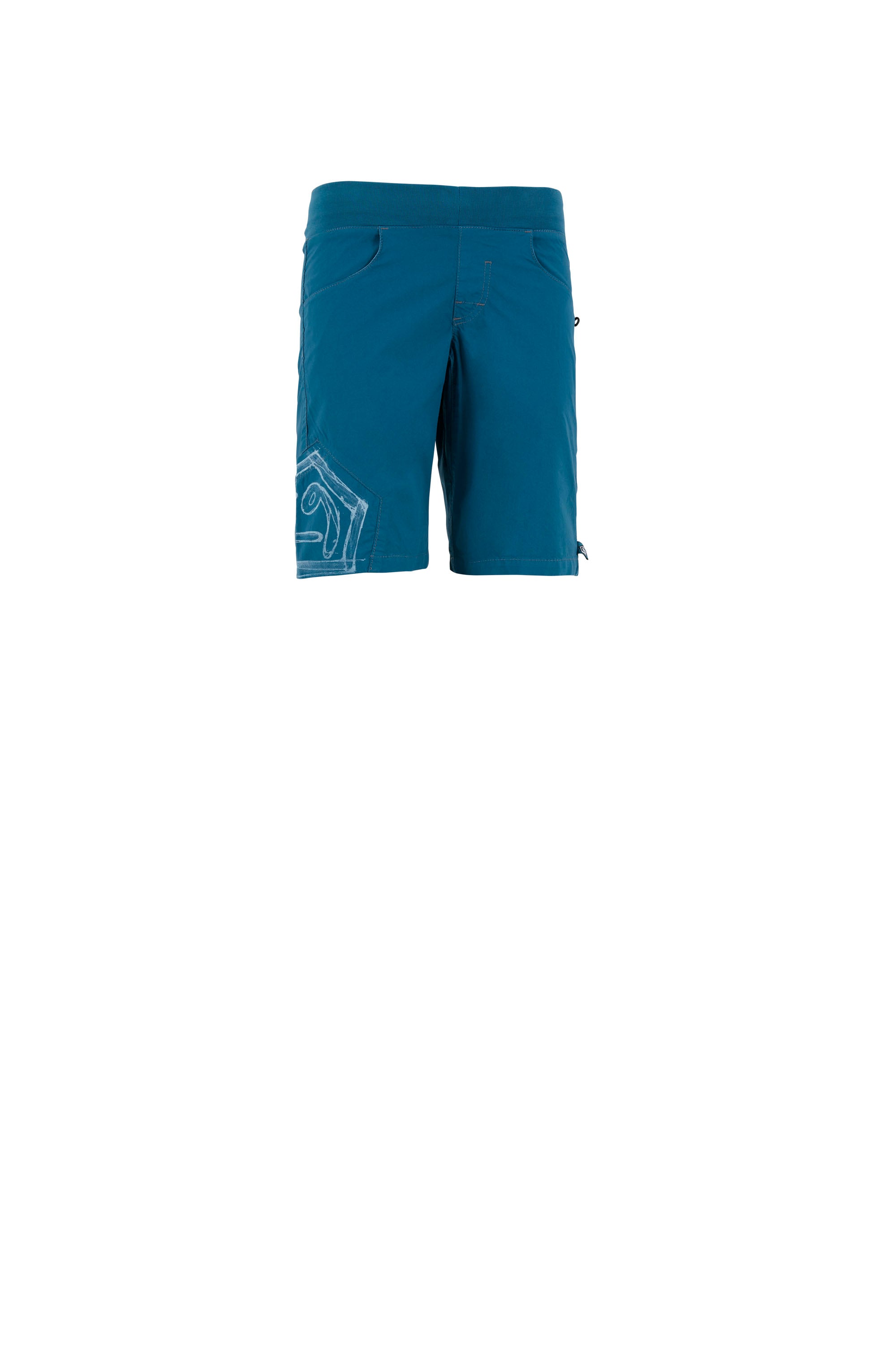 e9-b-pentago2-kinder-shorts-deep-blue-bio-baumwolle image 4