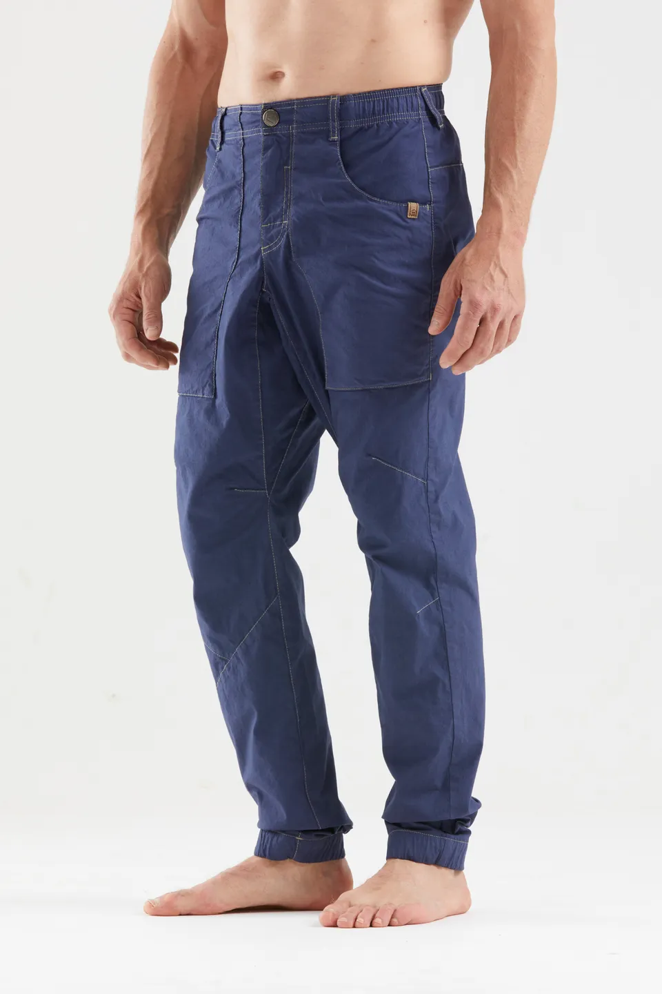 e9-fuoco-slim-hose-agave-slim-fit-bio-baumwolle image 1