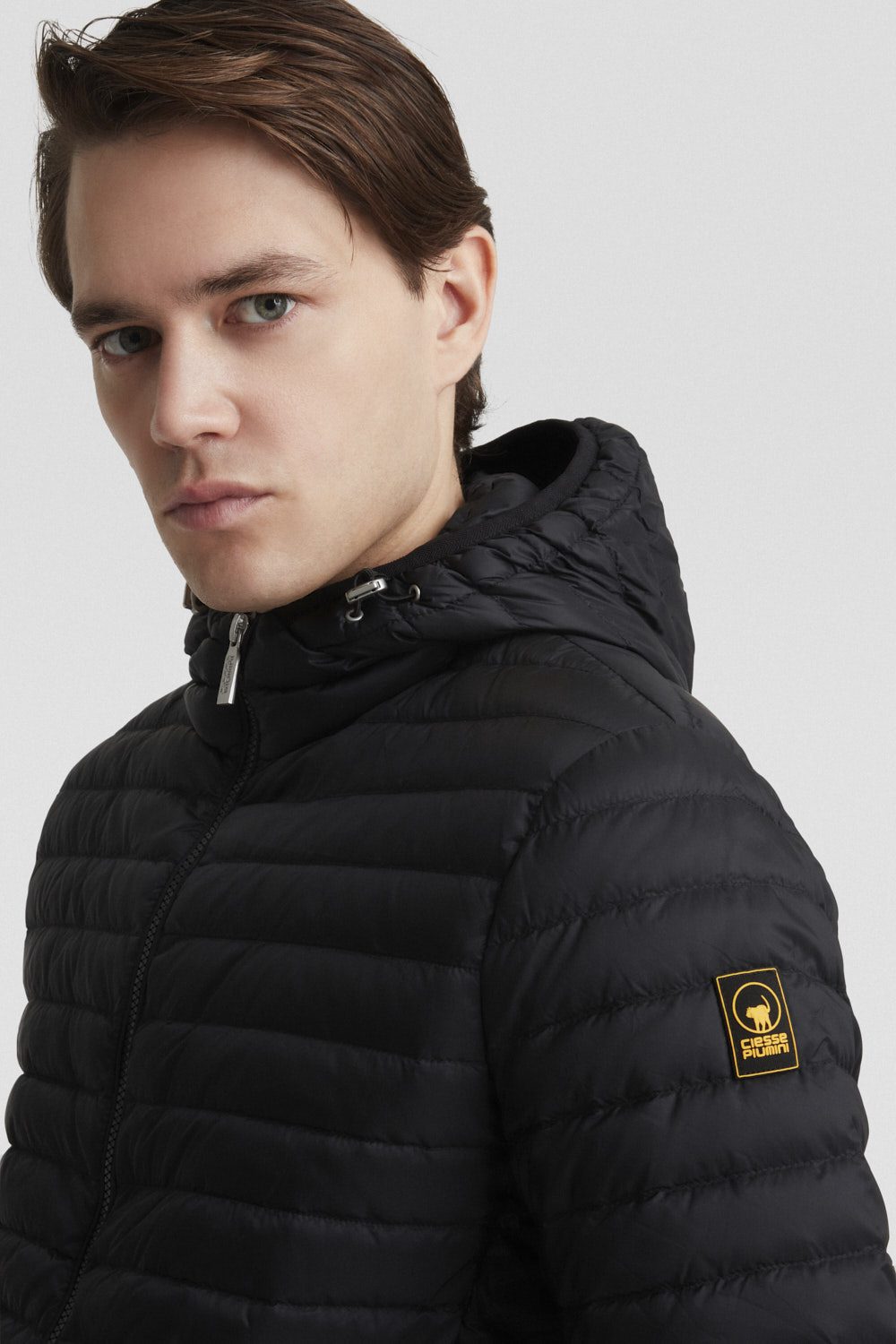 ciesse-outdoor-daunenjacke-herren-schwarz-kapuze-echt-daune image 6