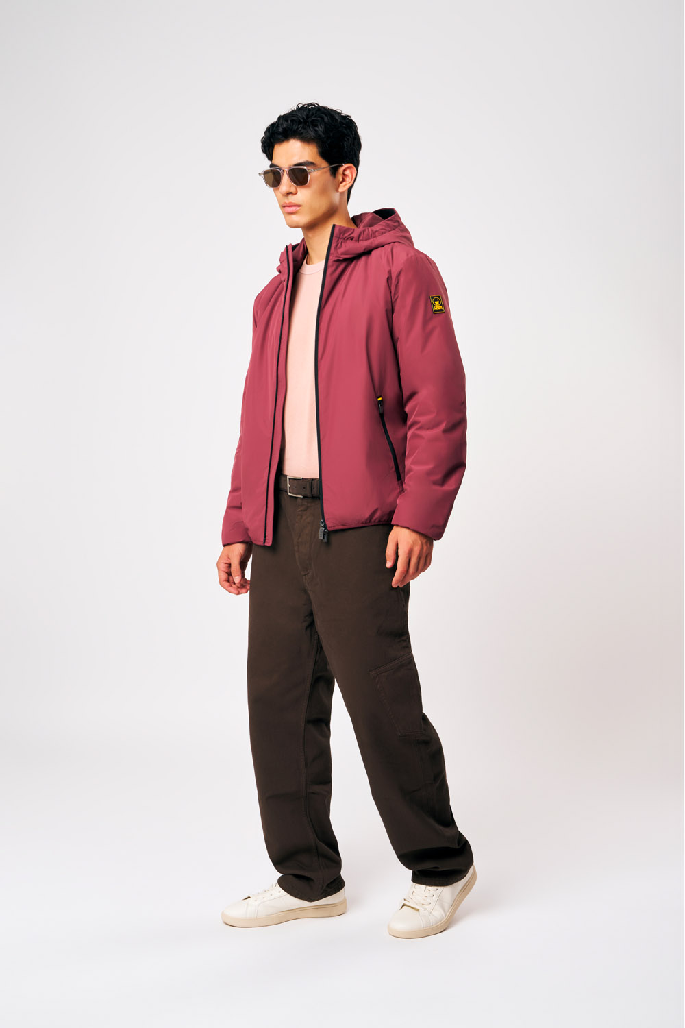 ciesse-outdoor-peter-winterjacke-bordeaux-wattiert-mit-kapuze image 1