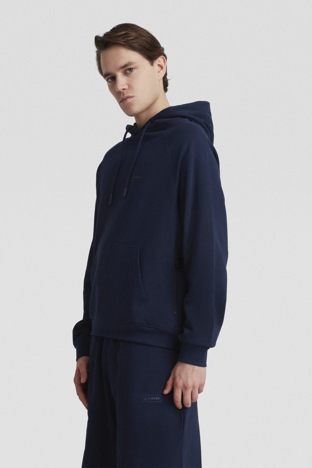 ciesse-felpe-hoodie-blau-mit-kapuze-100-baumwolle image 2