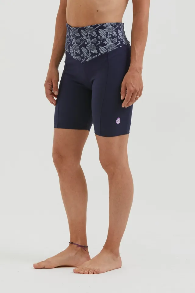 e9-vale-short-leggings-damen-ocean-blue-slim-fit-baumwolle image 1
