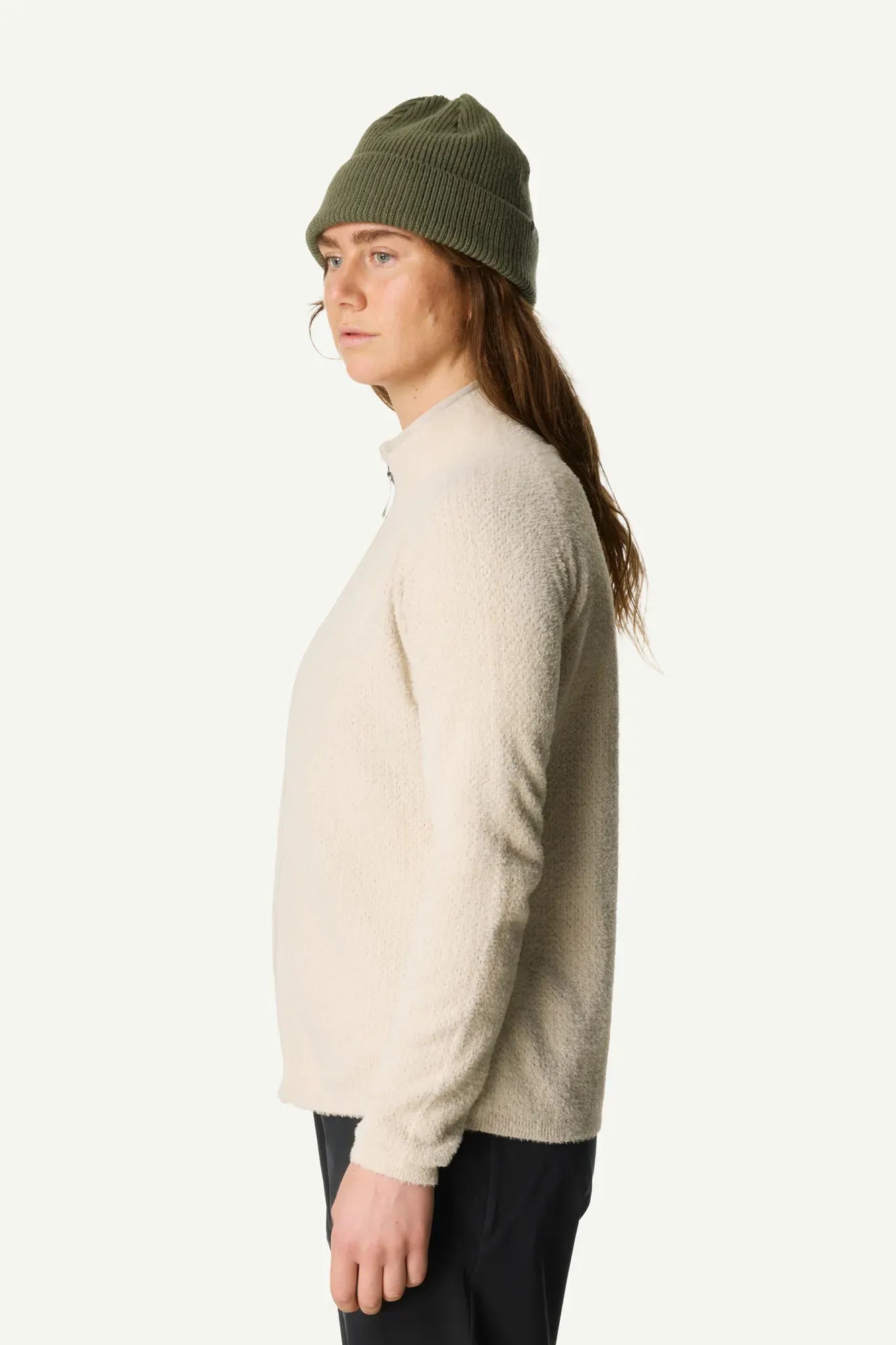 houdini-lykan-full-zip-fleecejacke-damen-foggy-mountain-atmungsaktiv image 2
