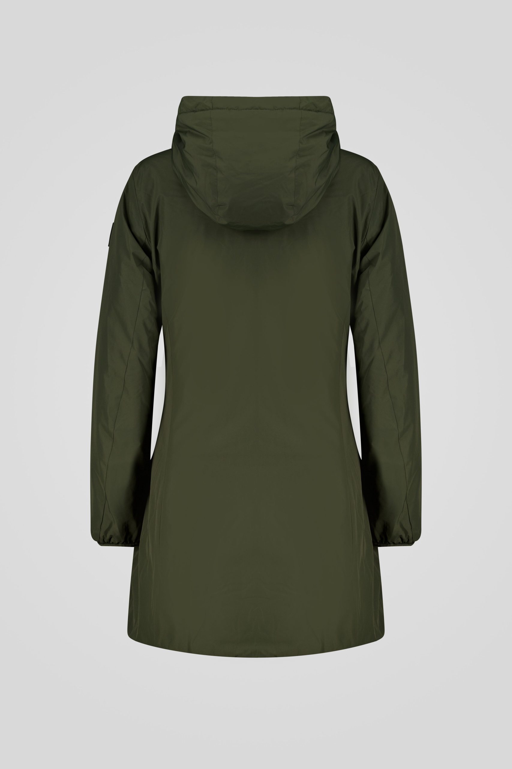 ciesse-winterjacke-lang-gr-n-kapuze-wattiert-dwr image 6