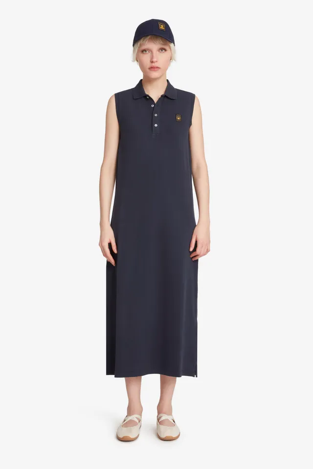 ciesse-outdoor-sabi-polokleid-damen-dunkelblau-baumwolle image 1