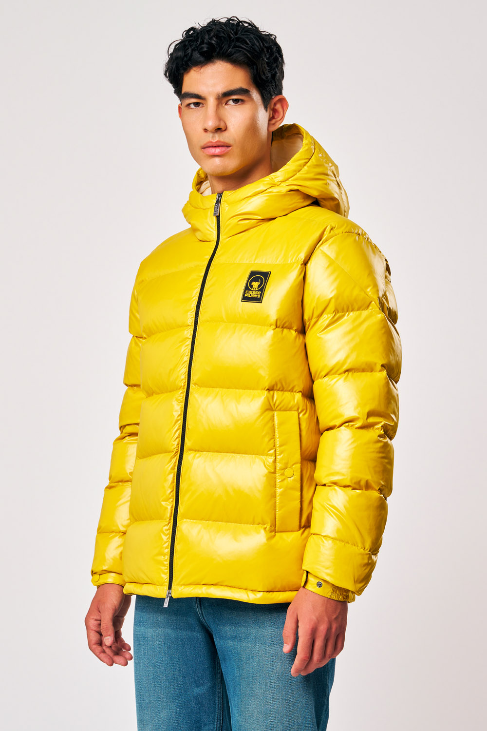 ciesse-outdoor-piumini-jambo-daunenjacke-gelb-kapuze-echt-daune image 2