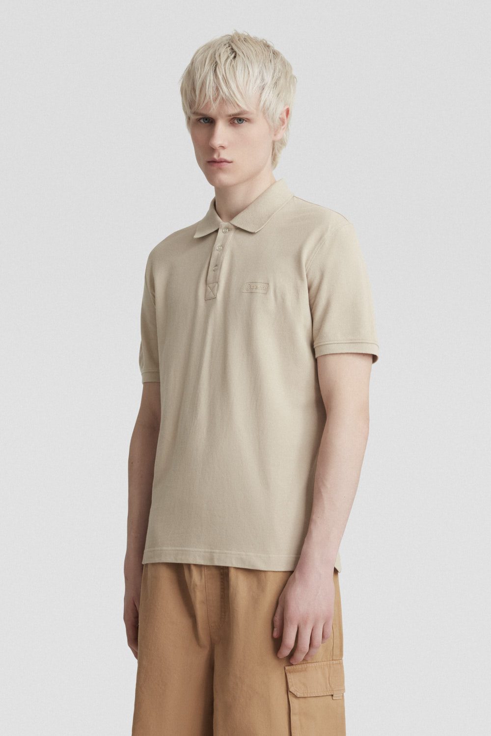 ciesse-outdoor-polo-herren-beige-jersey-stretch-baumwolle image 2