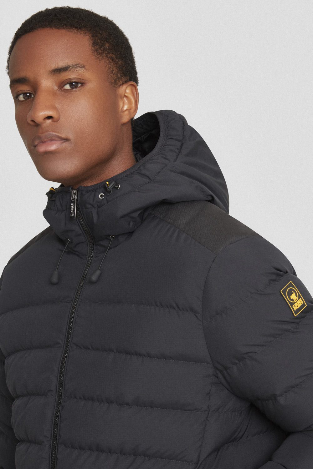 ciesse-piumini-daunenjacke-schwarz-kurz-mit-kapuze image 3