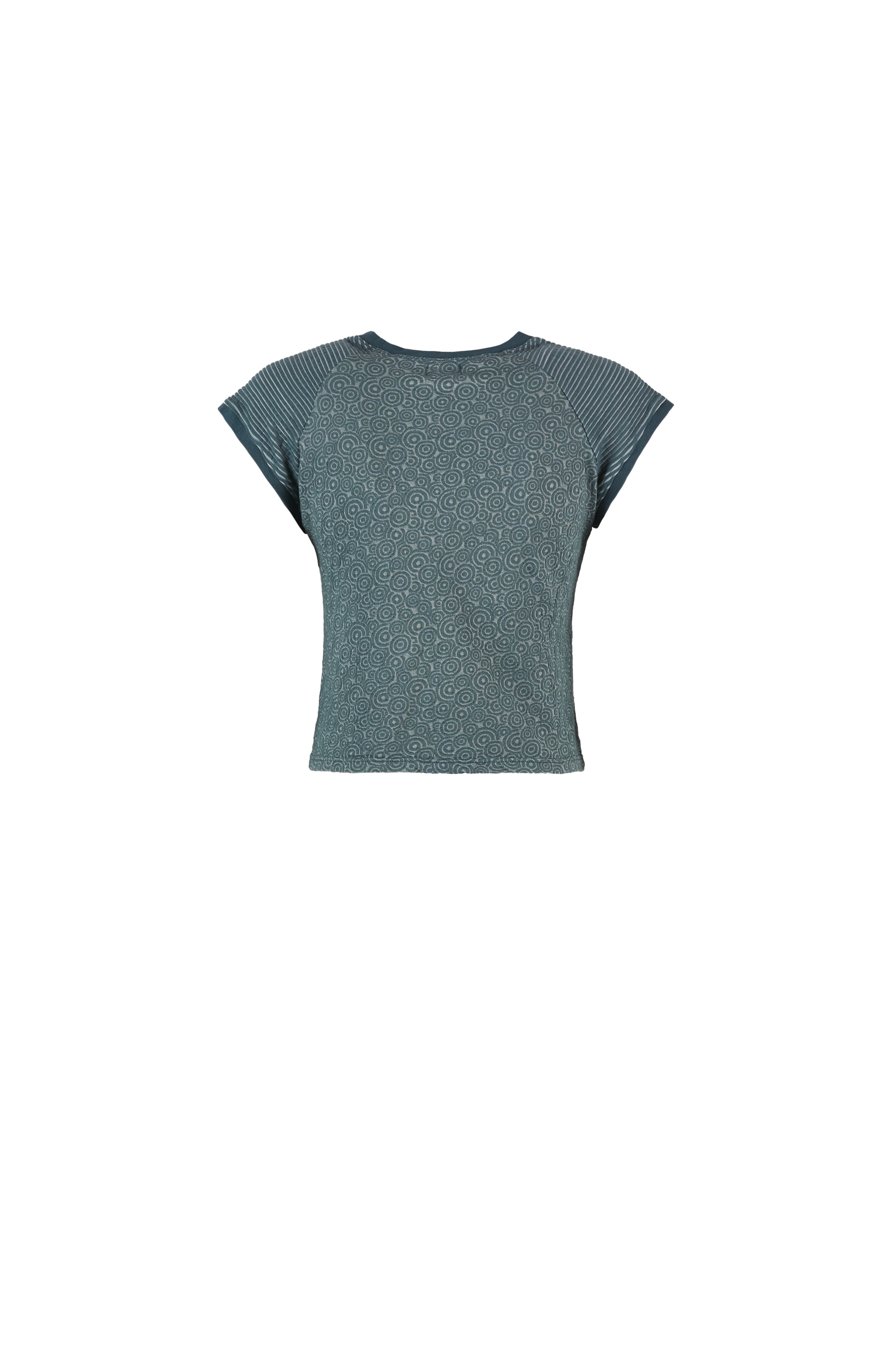 e9-audrey-t-shirt-cropped-green-lake-s-jacquard image 8