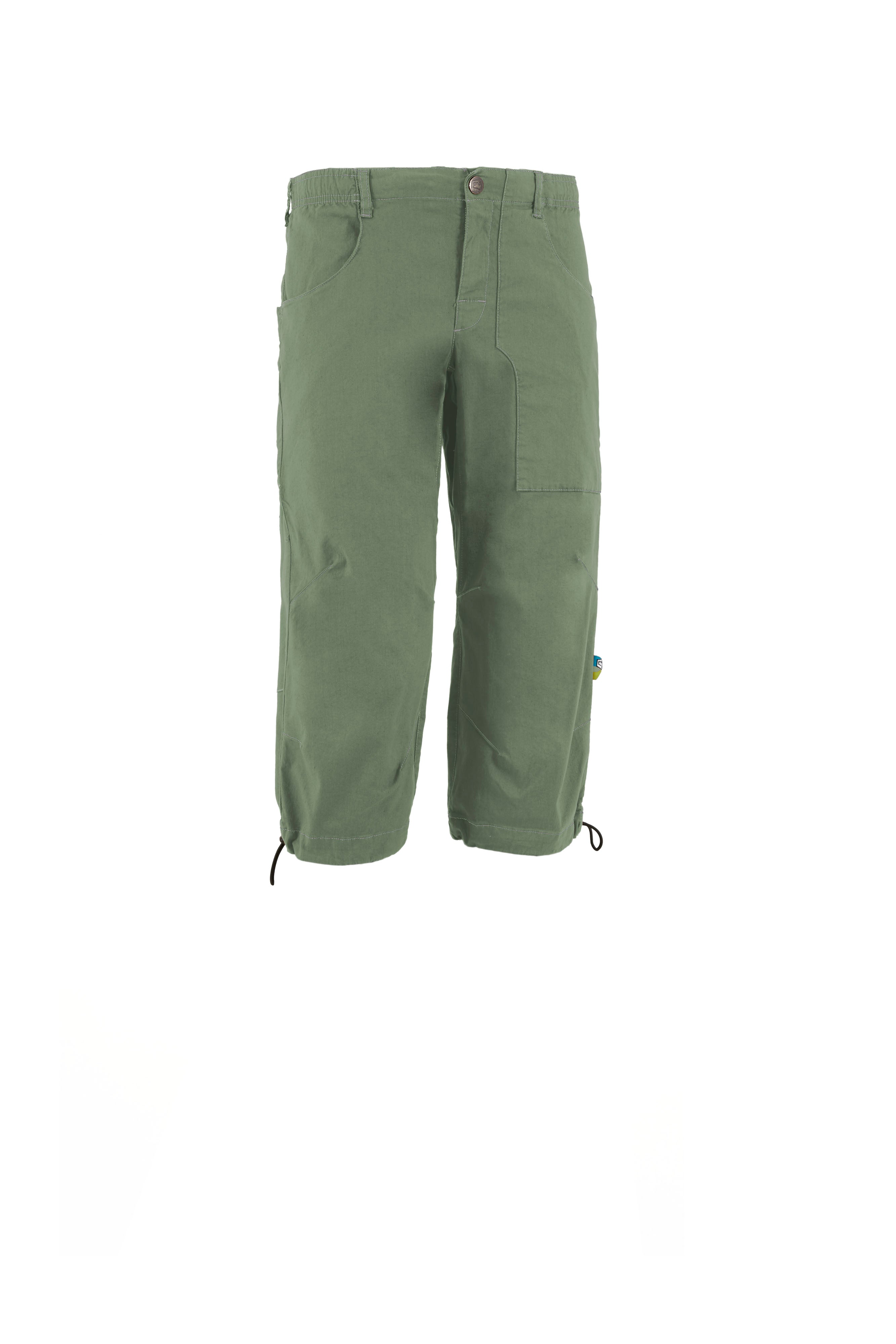 e9-fuoco-flax-3-4-kletterhose-agave-leinen-bio-baumwolle image 4