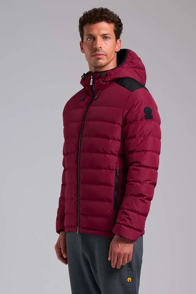 ciesse-stevenson-kurze-daunenjacke-rot-mit-kapuze-daune image 1