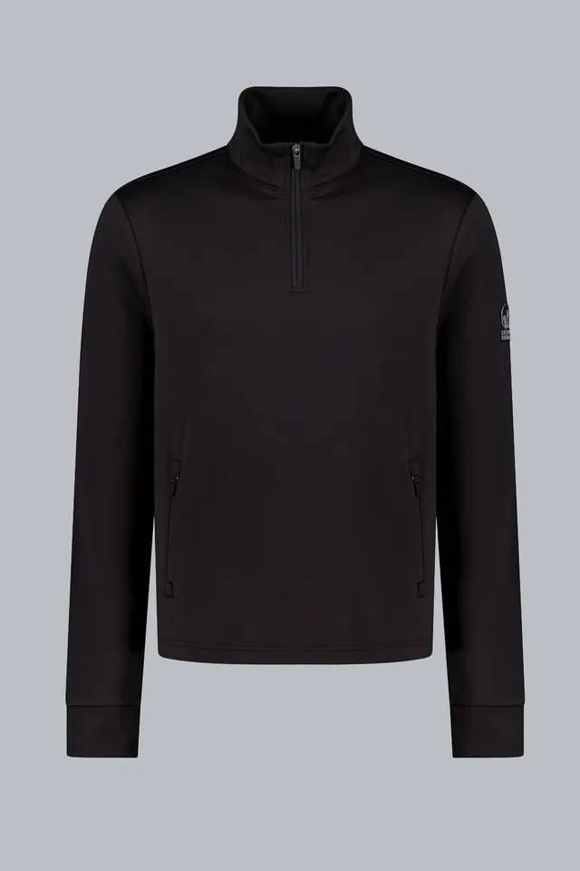 ciesse-outdoor-jandry-midlayer-schwarz-fleece-3-4-zip image 1