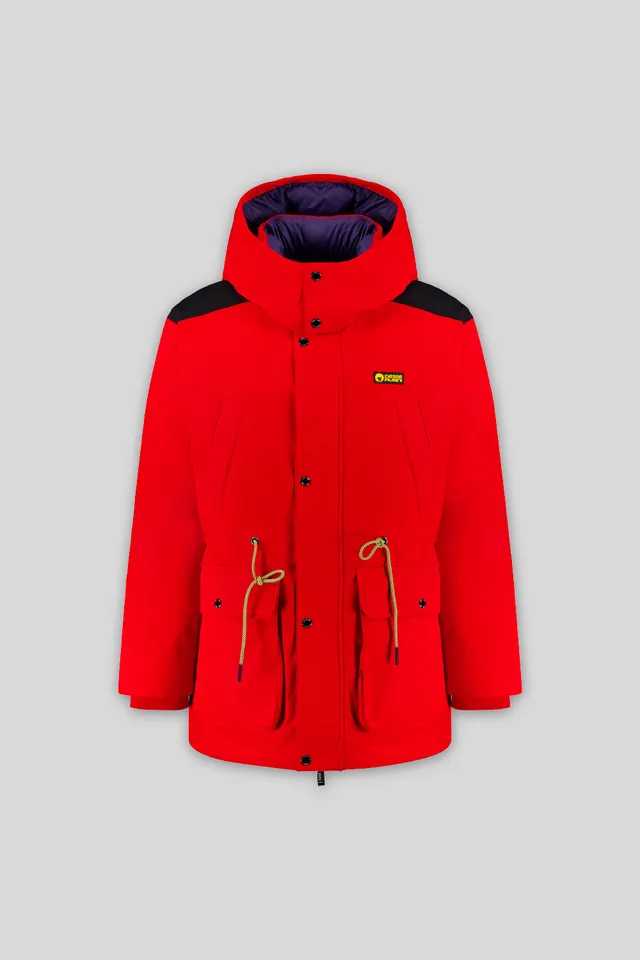 ciesse-outdoor-montana-parka-rot-mit-abnehmbarer-kapuze-recycelt image 1