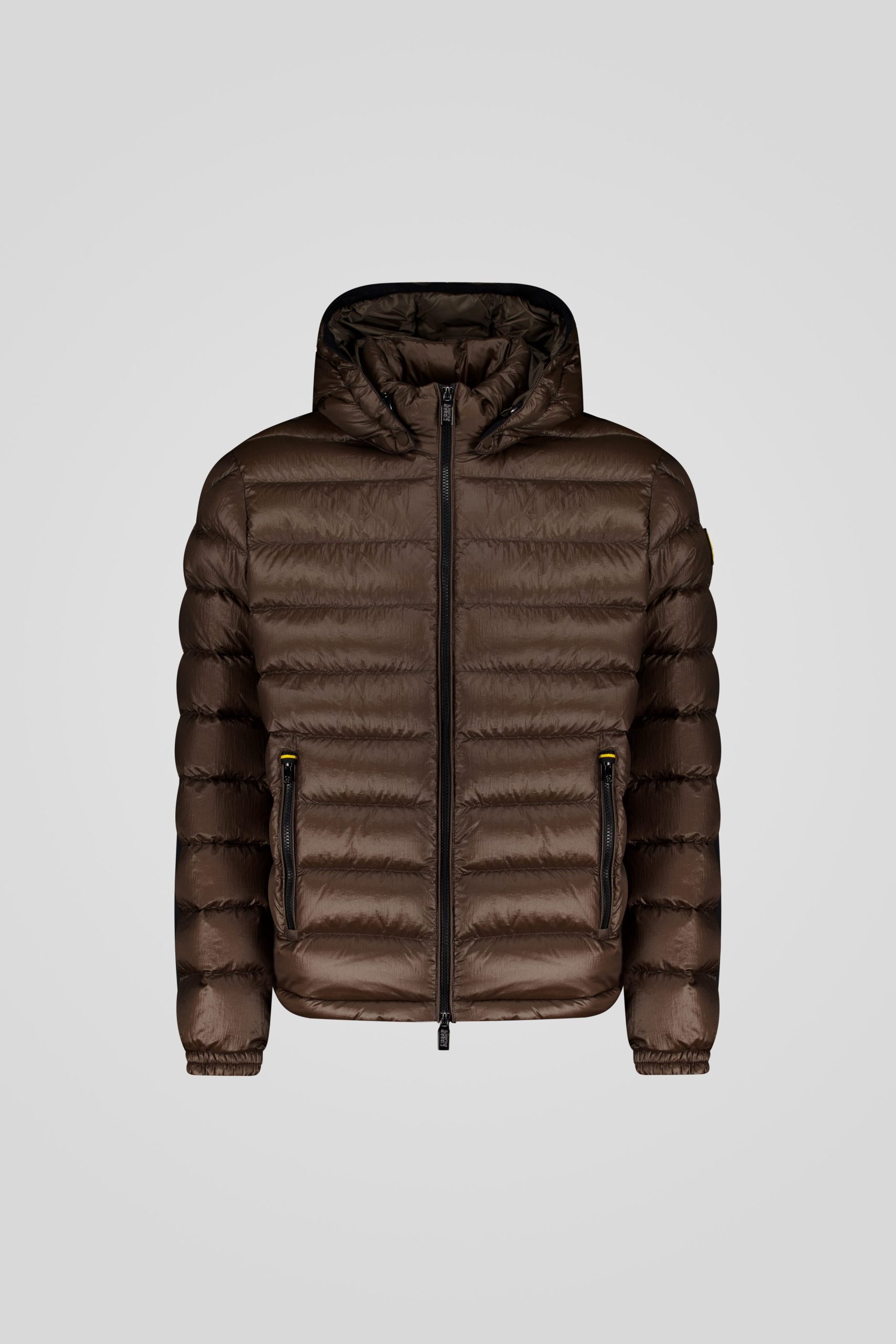 ciesse-outdoor-piumini-daunenjacke-braun-kurz-kapuze-abnehmbar image 5