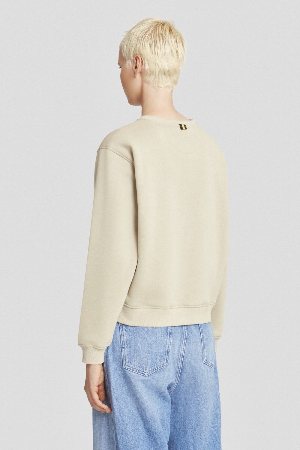 ciesse-sweatshirt-pullover-beige-rundhals-baumwolle image 4