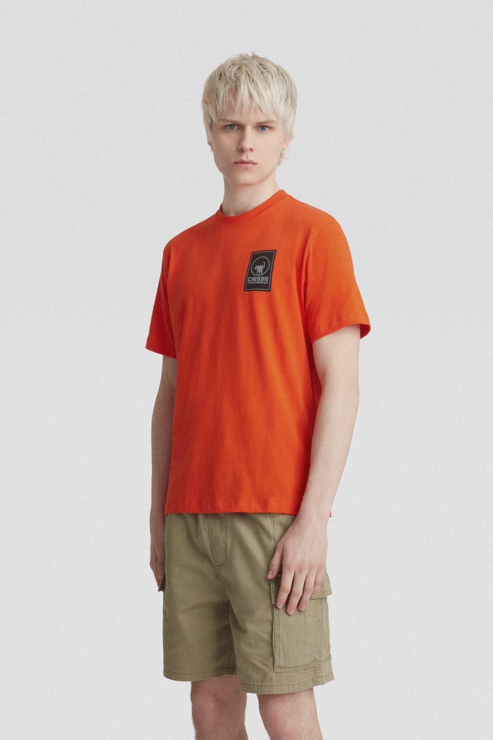 ciesse-outdoor-t-shirt-orange-baumwolle-rundhals image 2