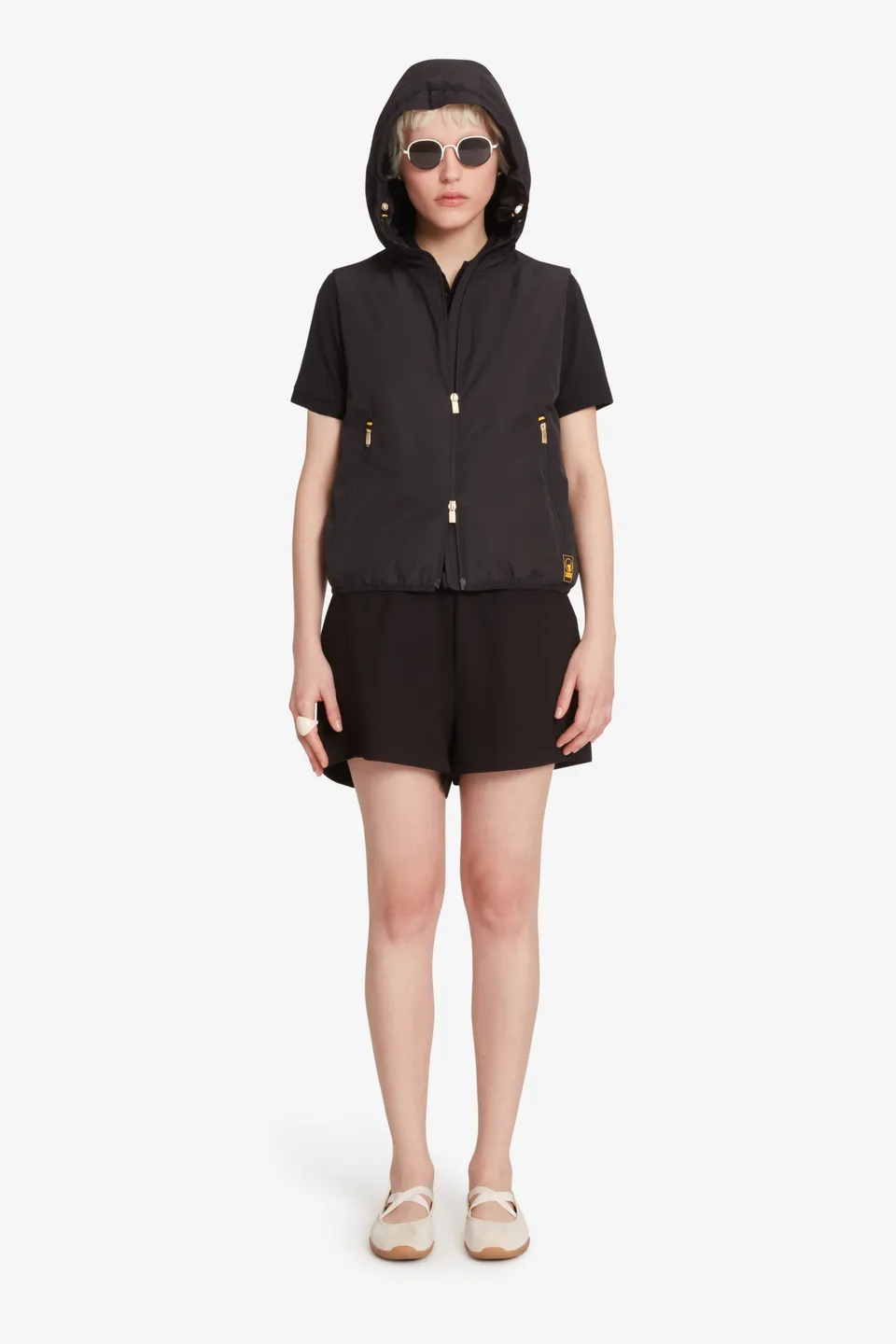 ciesse-gurla-shorts-damen-schwarz-stretch-kordelzug image 1