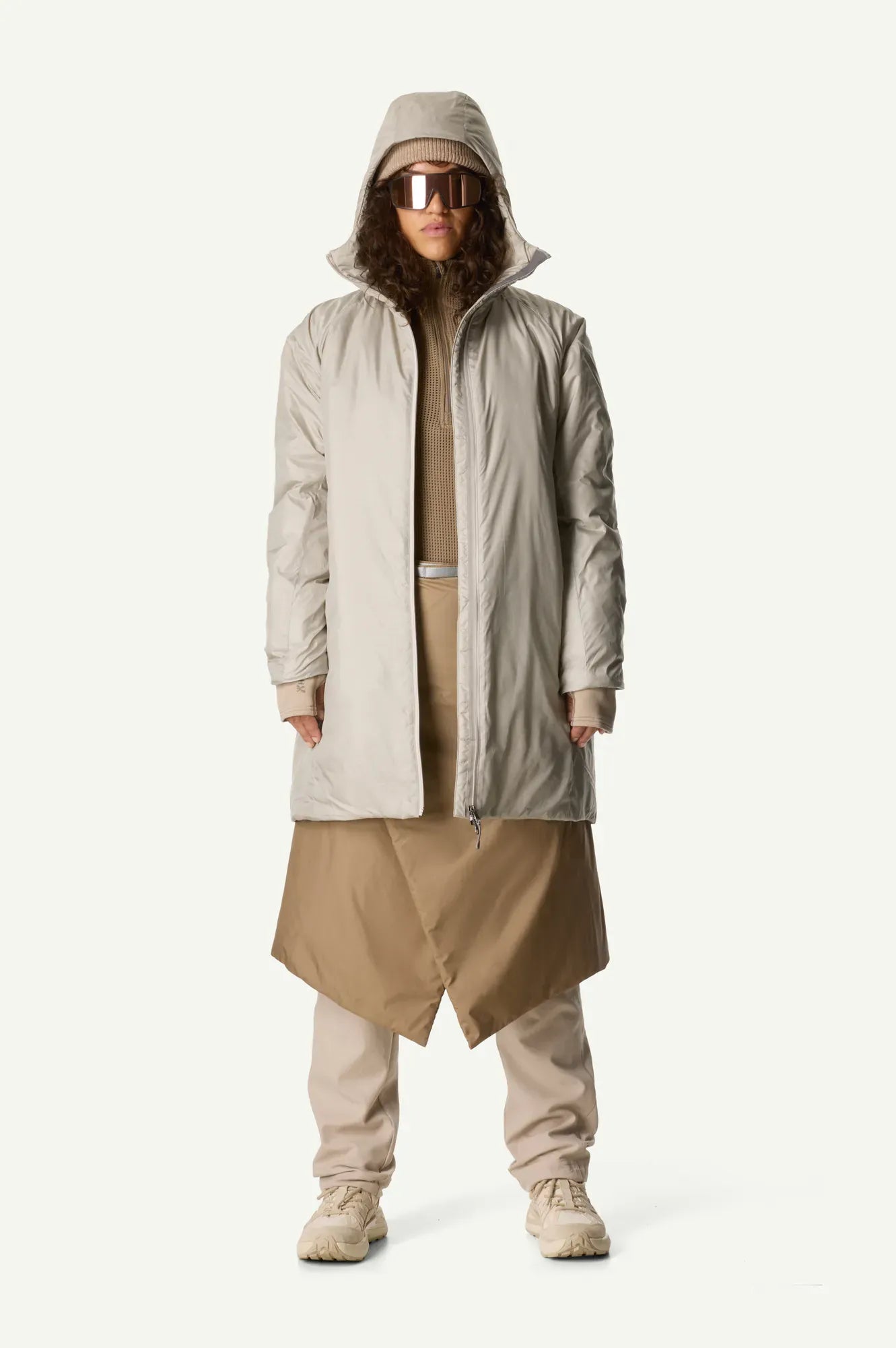 houdini-dunfri-w-s-dunfri-parka-winterjacke-sandstorm-primaloft image 1