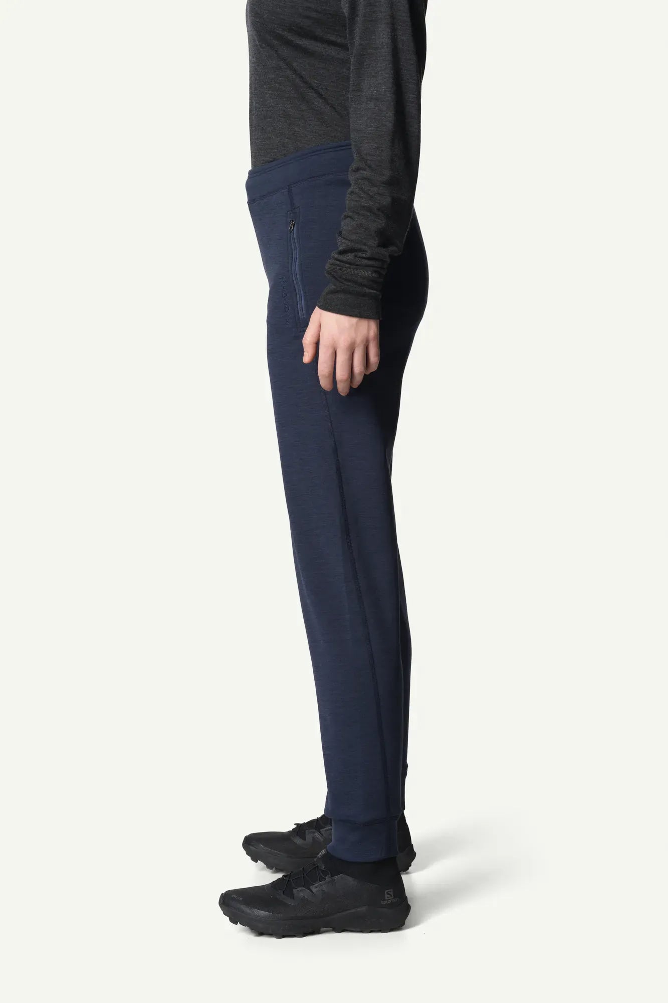 houdini-outright-pants-fleecehose-damen-rock-black-warm image 2
