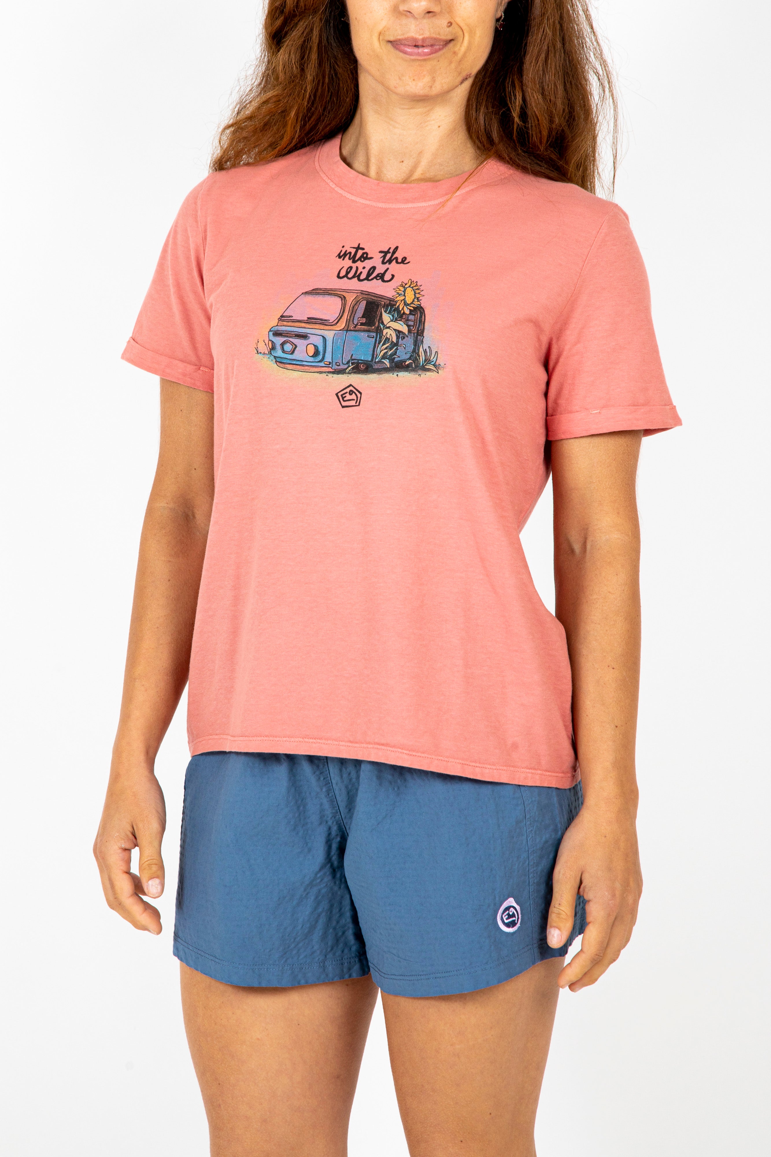 e9-wild-t-shirt-damen-flamingo-bio-baumwolle-print image 1
