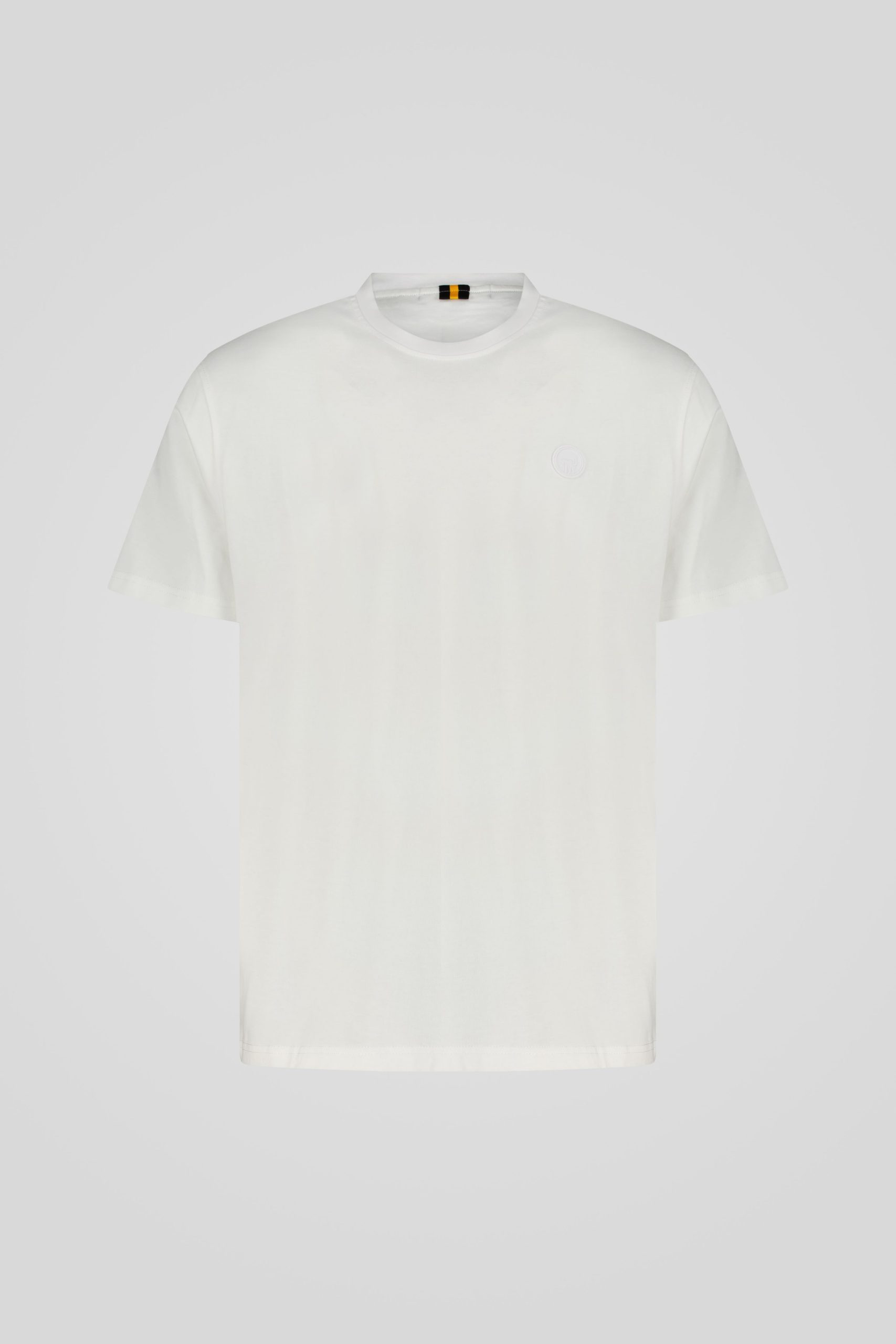 ciesse-outdoor-t-shirt-weiss-baumwolle-rundhals-mit-ton-in-ton-logo image 1