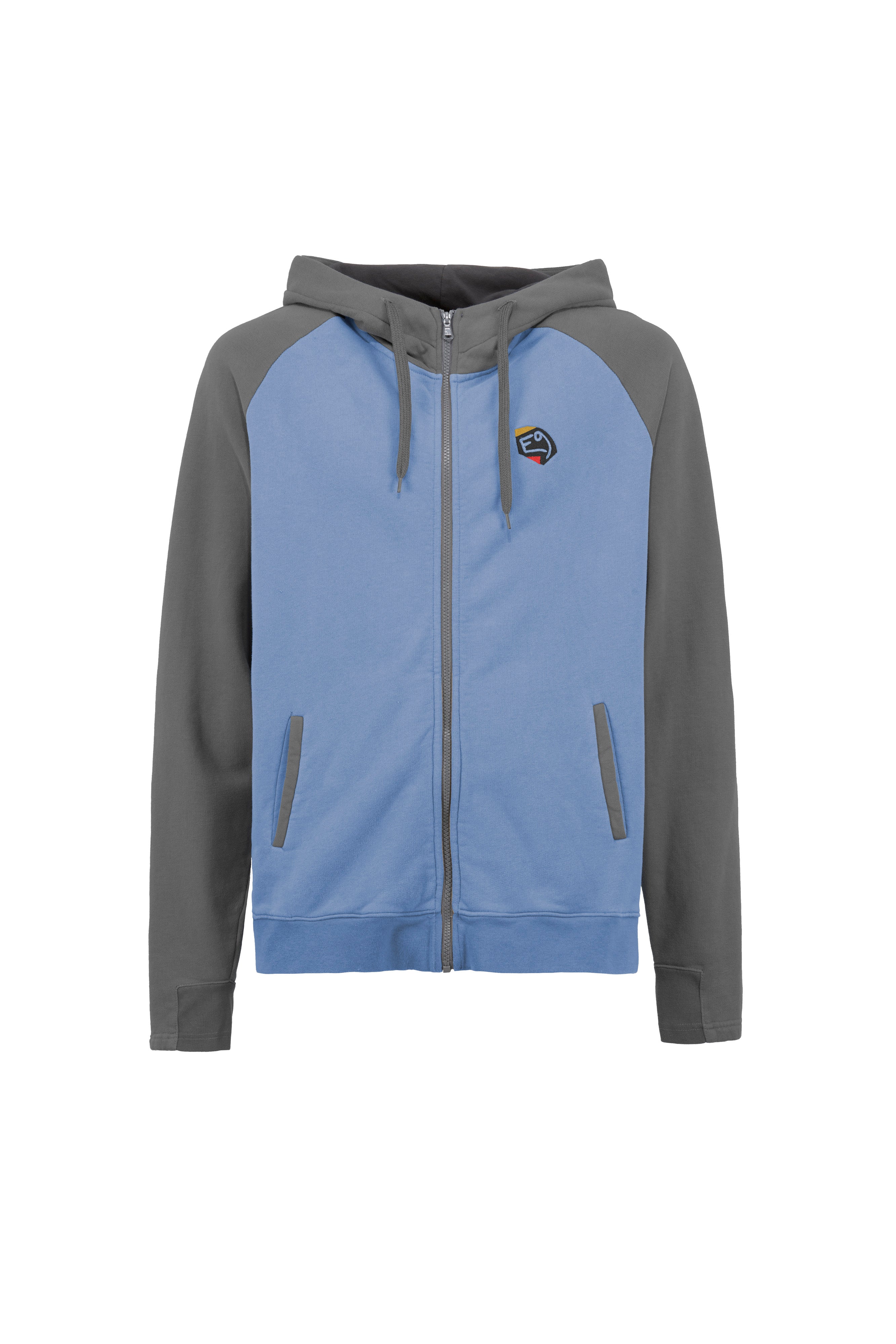 e9-rain-hoodie-curry-steel-blue-gr-m-baumwolle image 5
