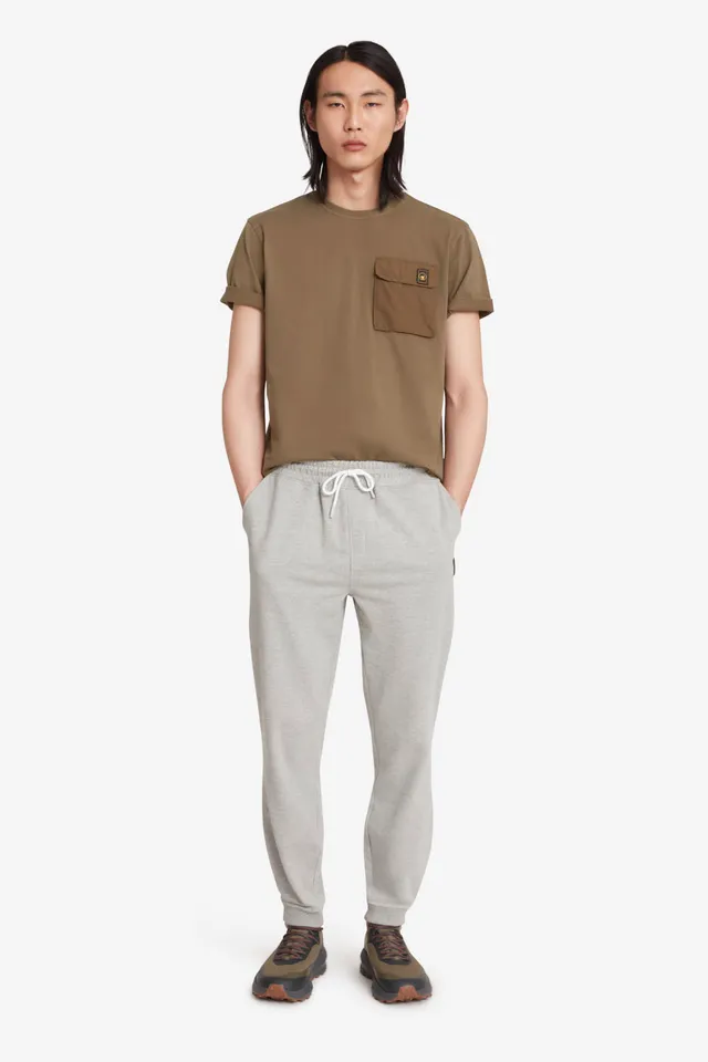 ciesse-pantaloni-flax-4-0-hose-grau-melange-baumwolle image 1