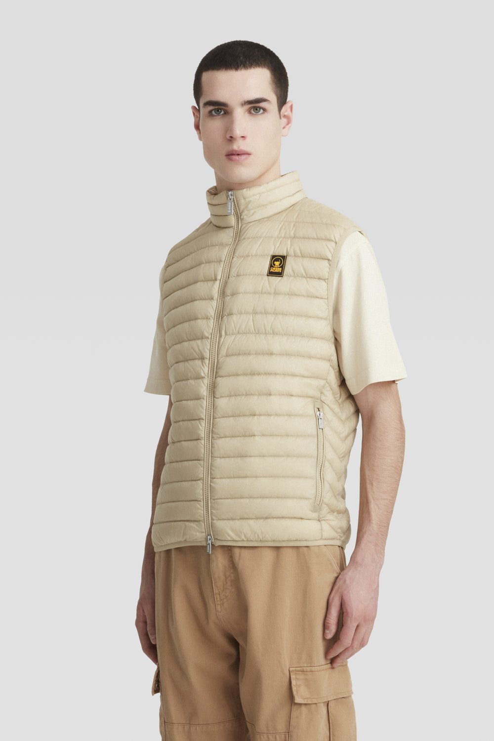 ciesse-outdoor-daunenweste-beige-rmellos-echte-daunen image 2