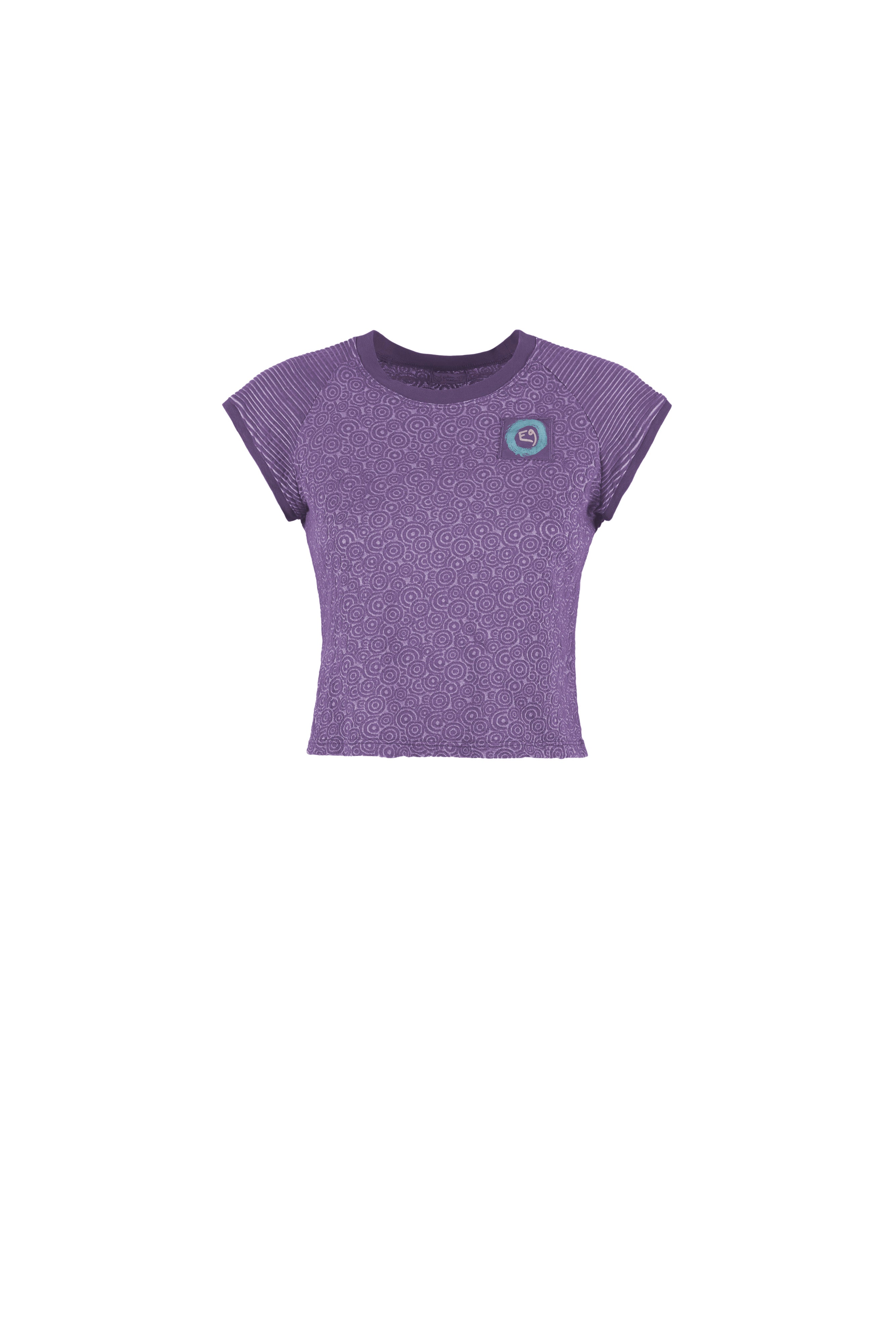 e9-audrey-t-shirt-cropped-green-lake-s-jacquard image 5