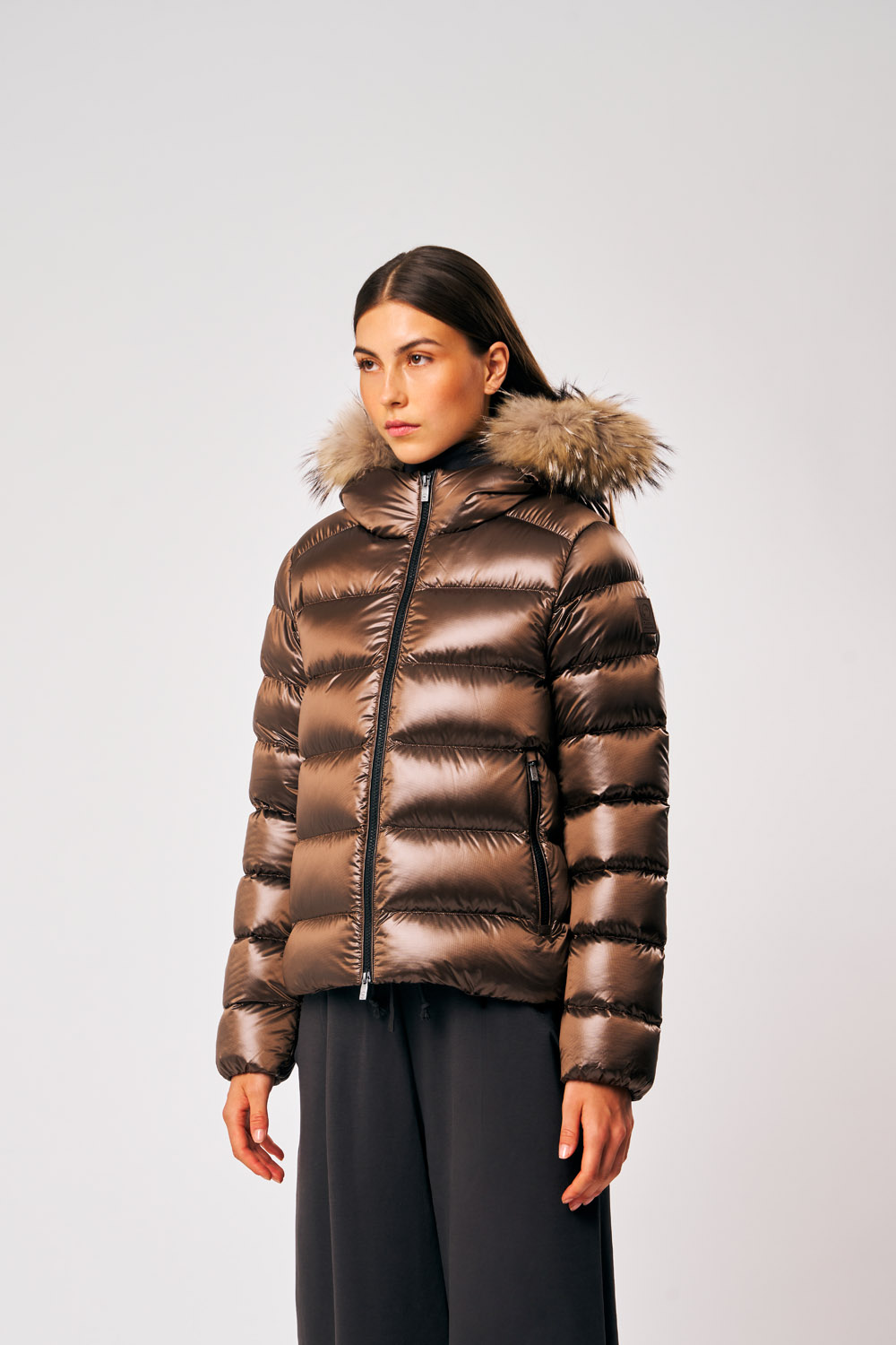 ciesse-outdoor-lia-real-fur-jacke-braun-damen-pelzkapuze image 2