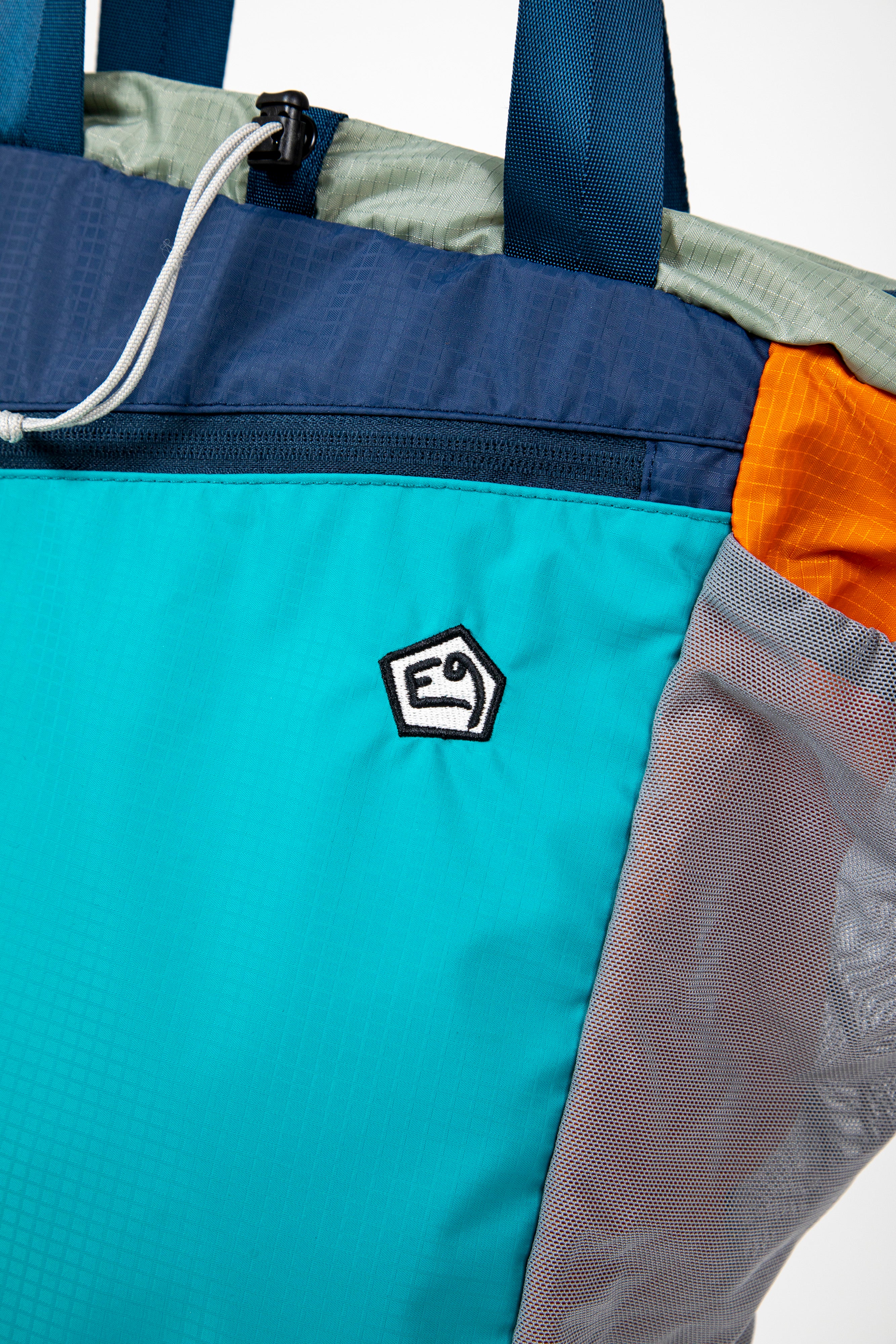 e9-bagpack-falt-tasche-shopper-blau-tu-reiverschluss image 3