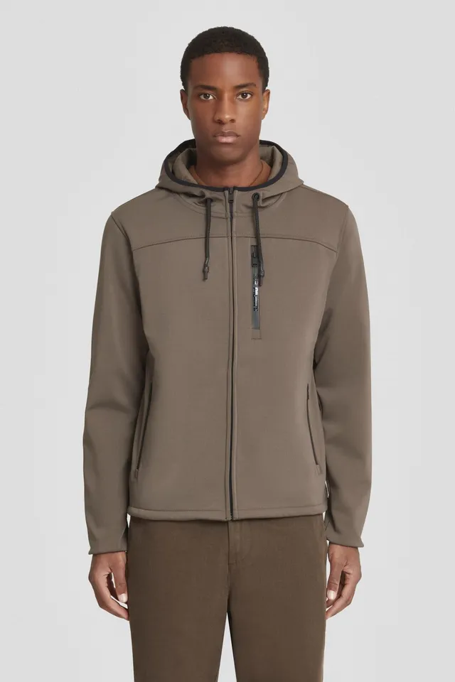 ciesse-outdoor-sweatjacke-braun-kapuze-waterproof-zip image 1