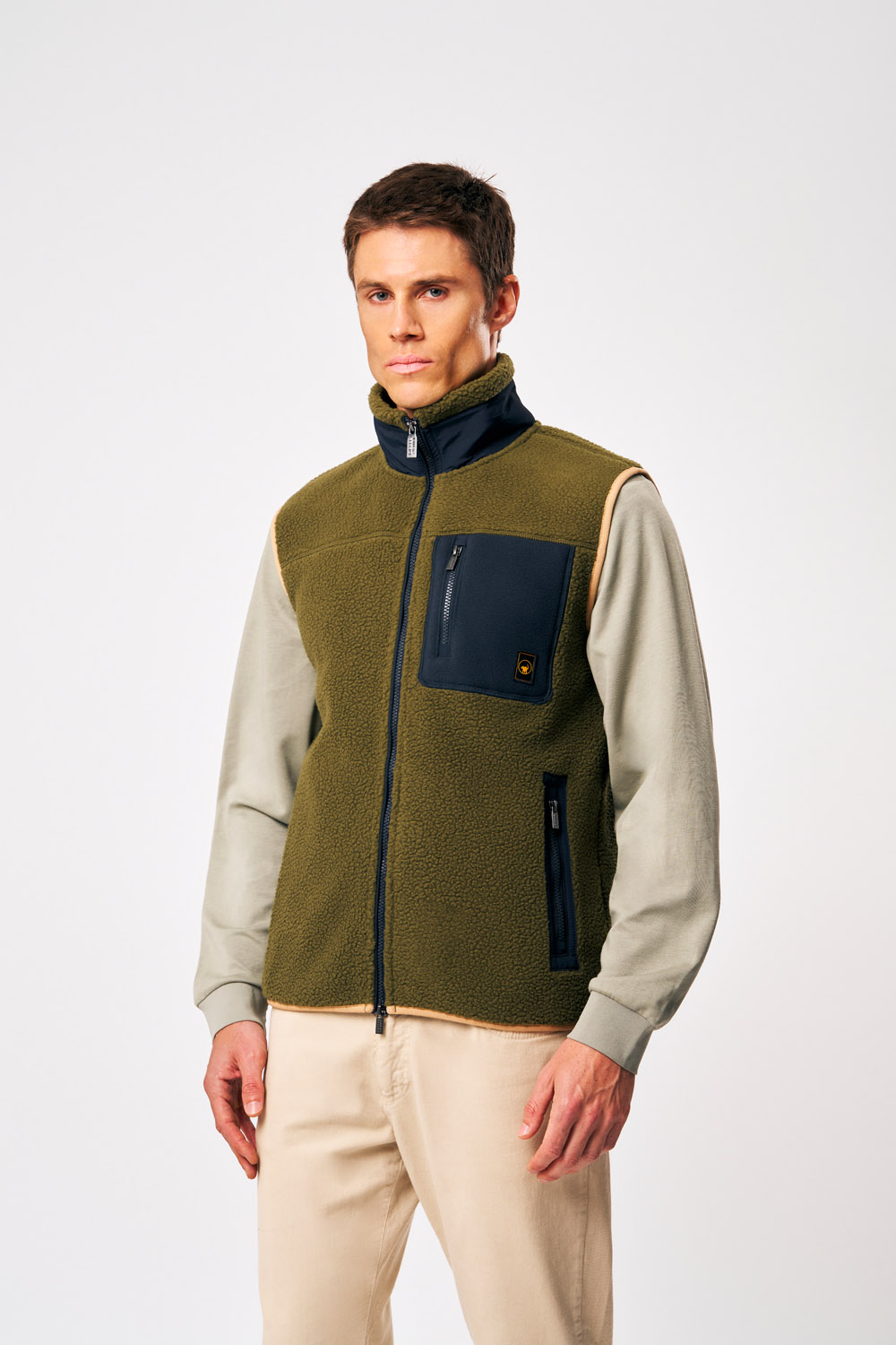 ciesse-outdoor-julio-teddy-weste-herren-gr-n-polyester image 1