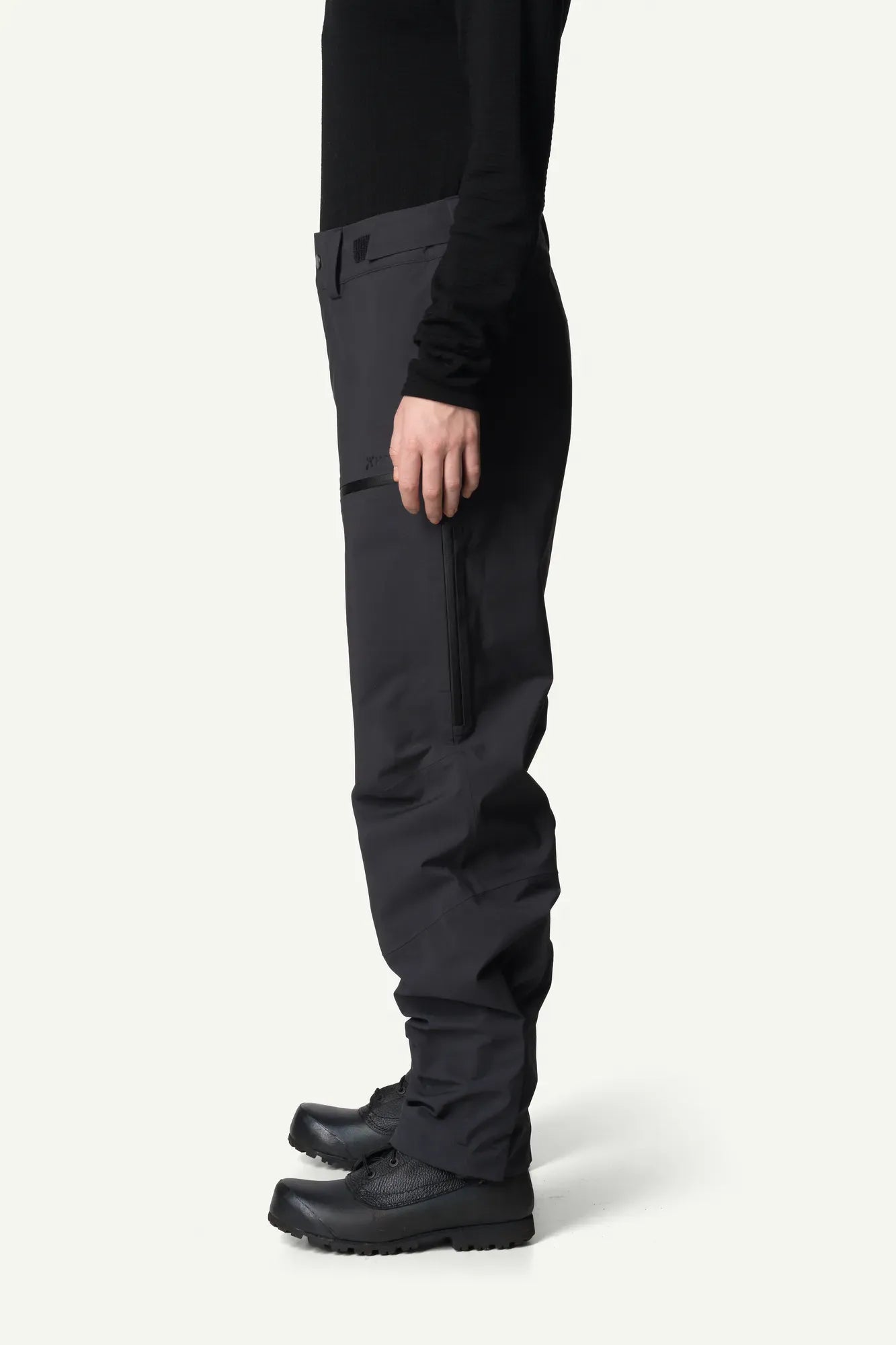houdini-five-to-nine-pants-shellhose-damen-true-black-wasserdicht image 3