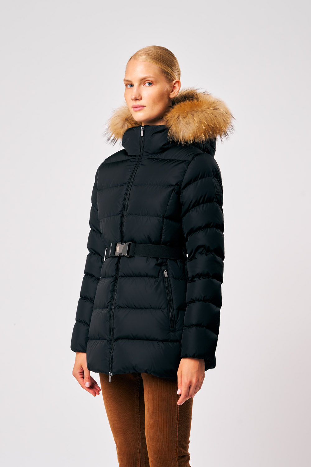 ciesse-outdoor-rosalia-real-fur-damen-winterjacke-schwarz-echtpelz image 2